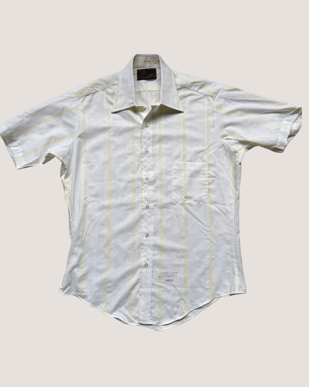 Textured Off-white Stripe Shirt