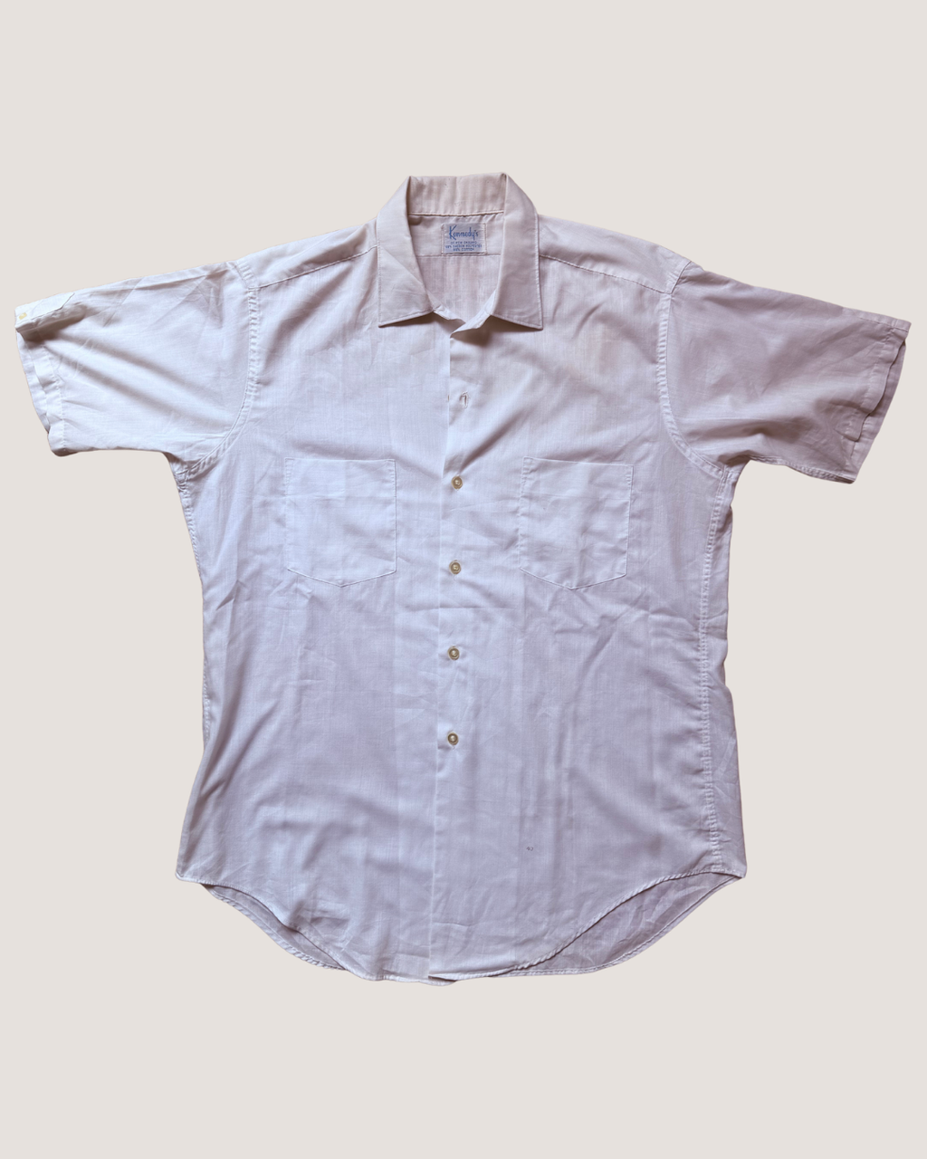 Kennedy's White short-sleeved Shirt