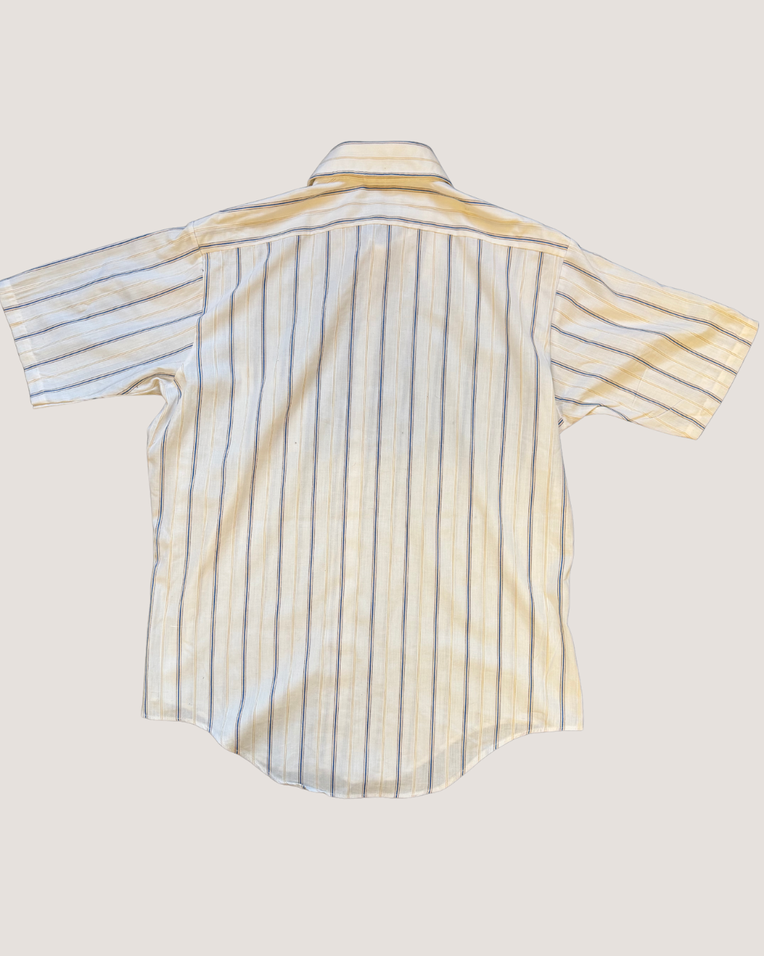 Manhattan White Striped Short-sleeved Shirt