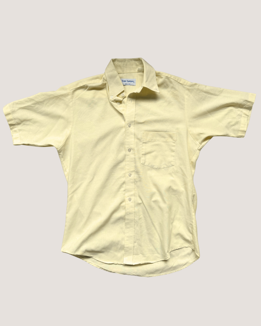 Tom Sawyer Yellow Short Sleeves Shirt