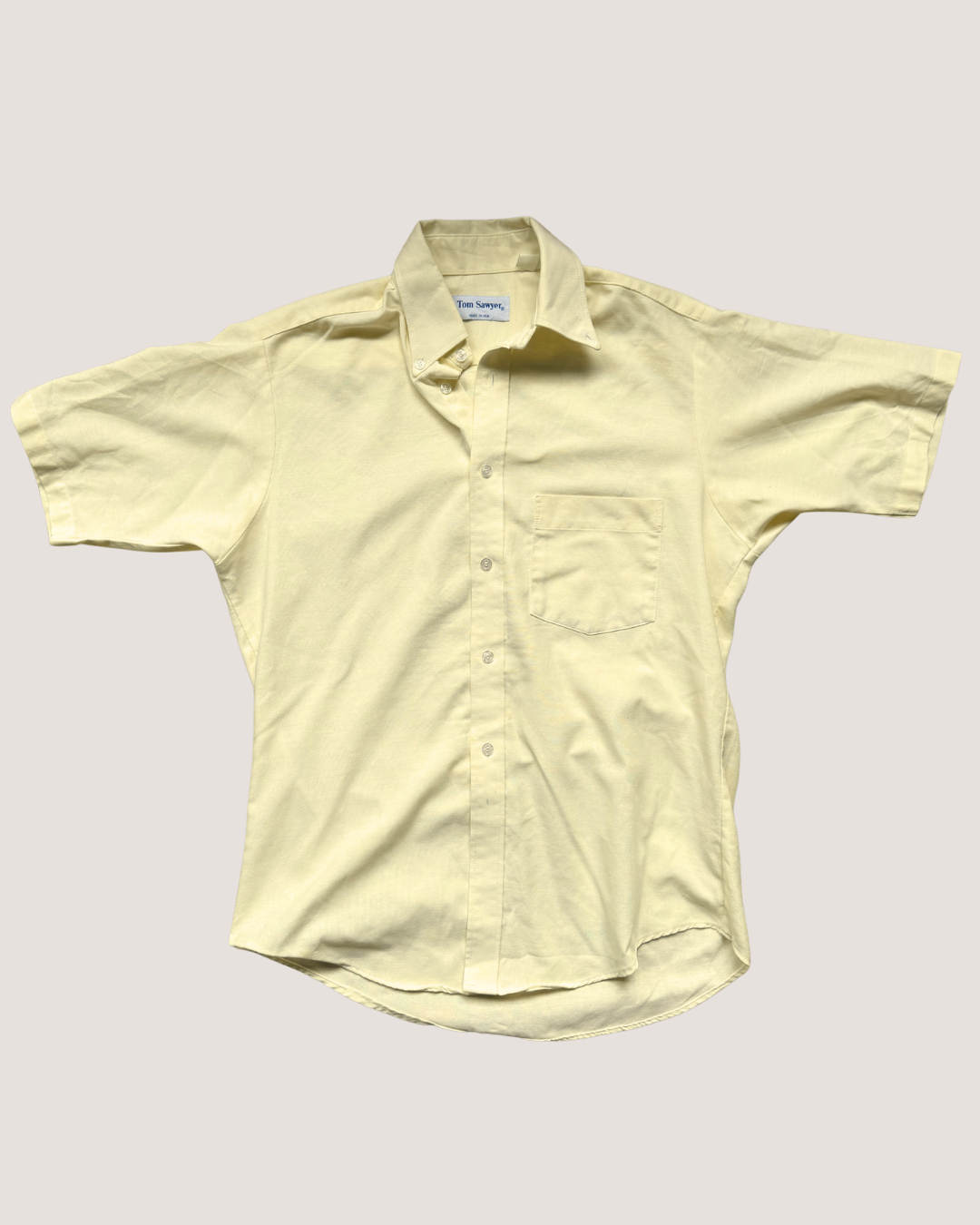 Tom Sawyer Yellow Short Sleeves Shirt