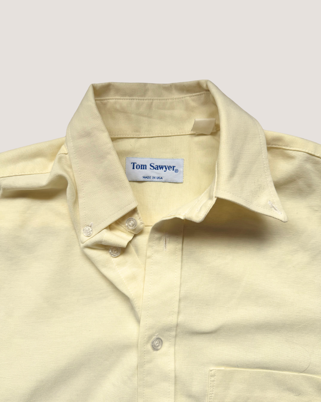 Tom Sawyer Yellow Short Sleeves Shirt