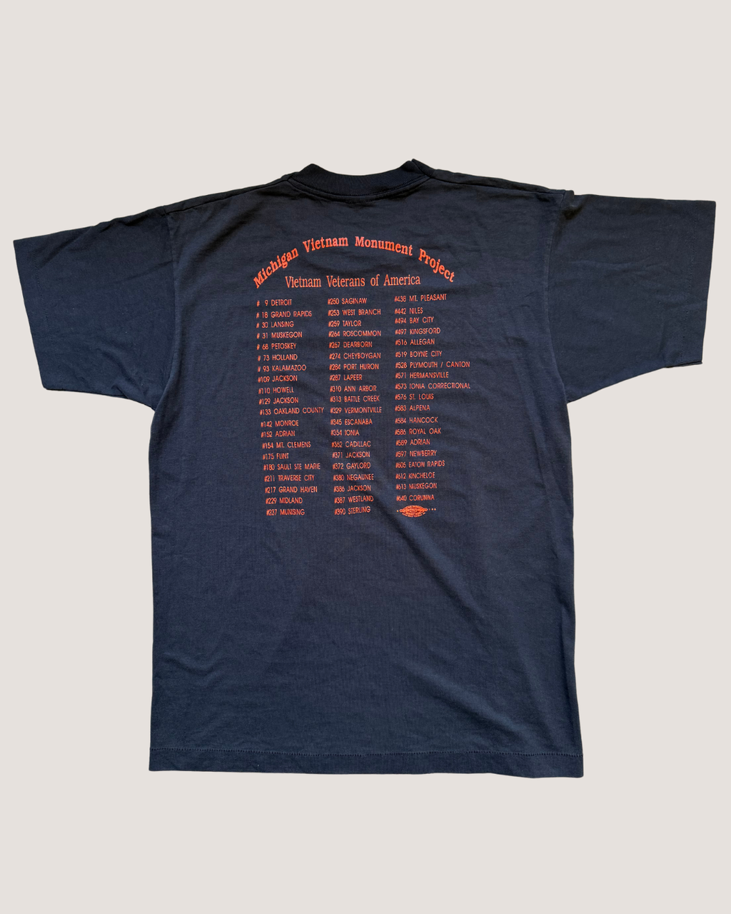 Michigan Vietnam Movement Project 1992 Shirt