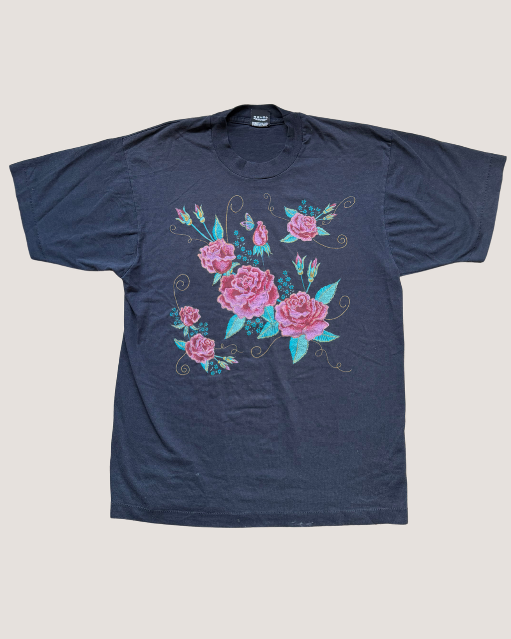 Roses Black Tee