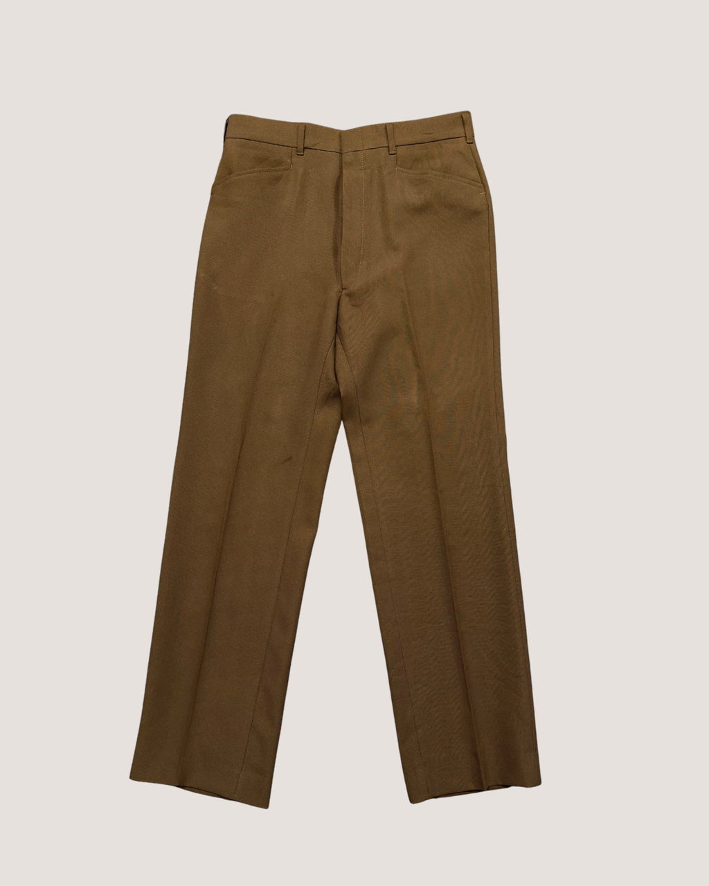 Vintage 1970s Brown Poly Pants
