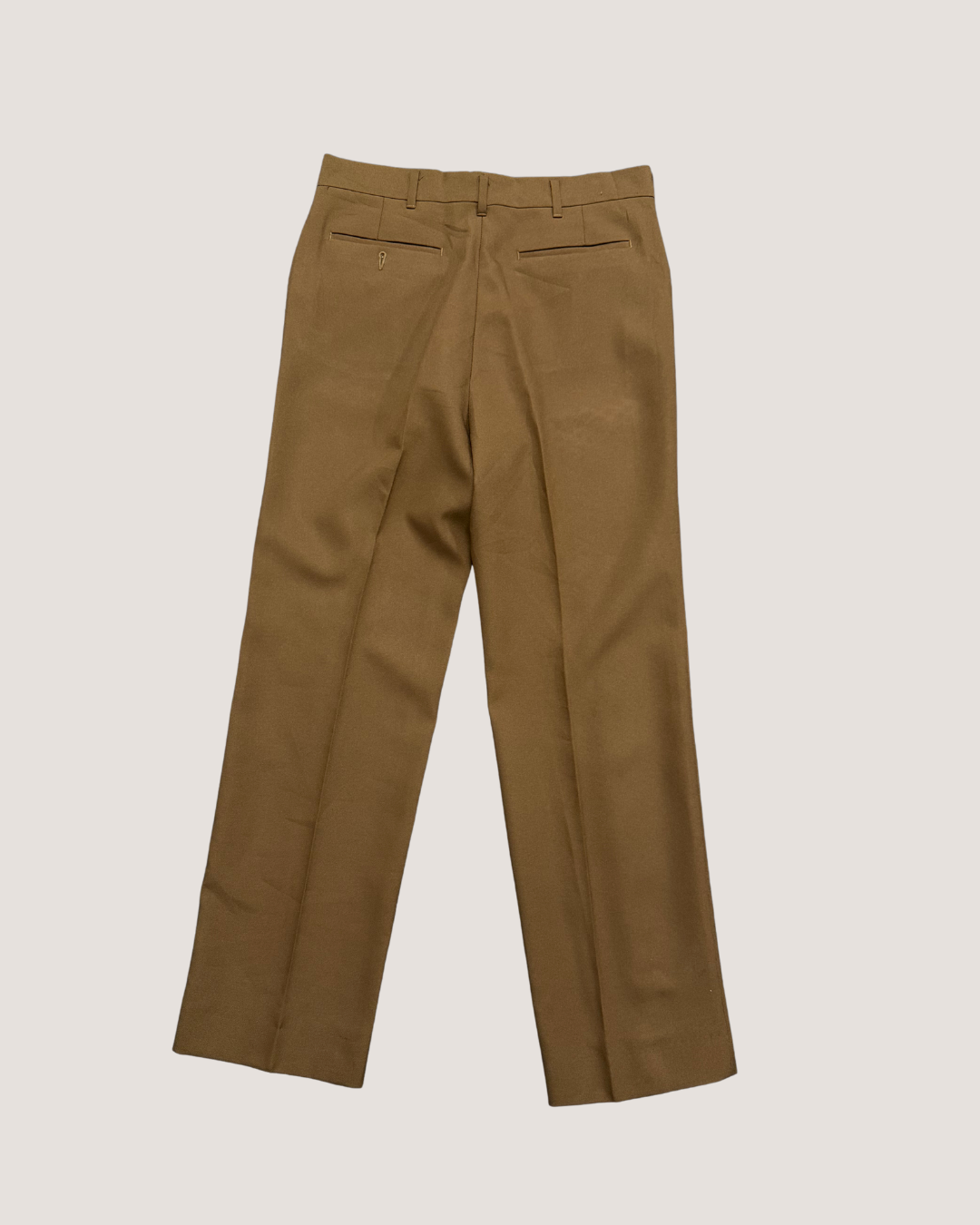 Vintage 1970s Brown Poly Pants