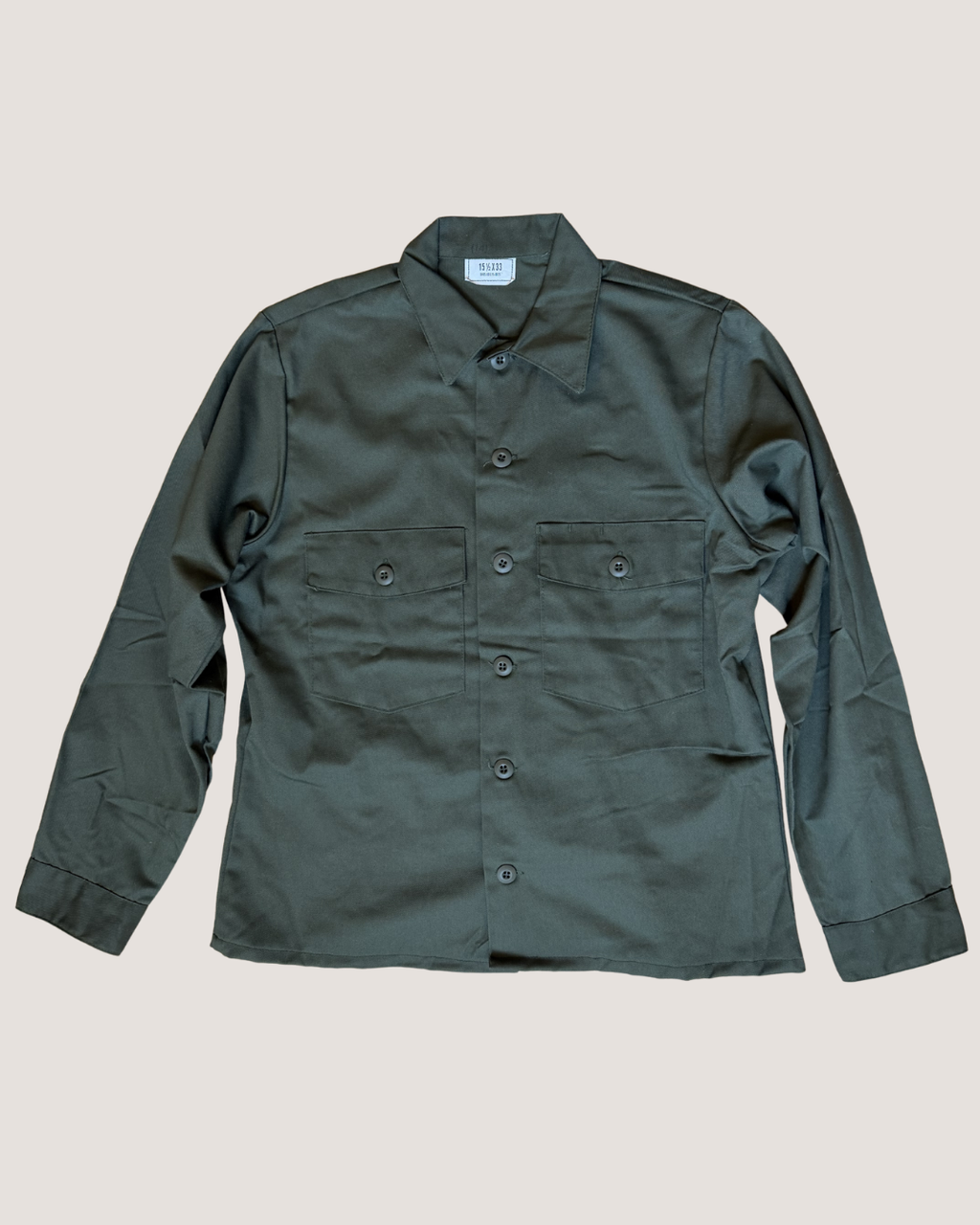 Olive Green Military Utility Shirt
