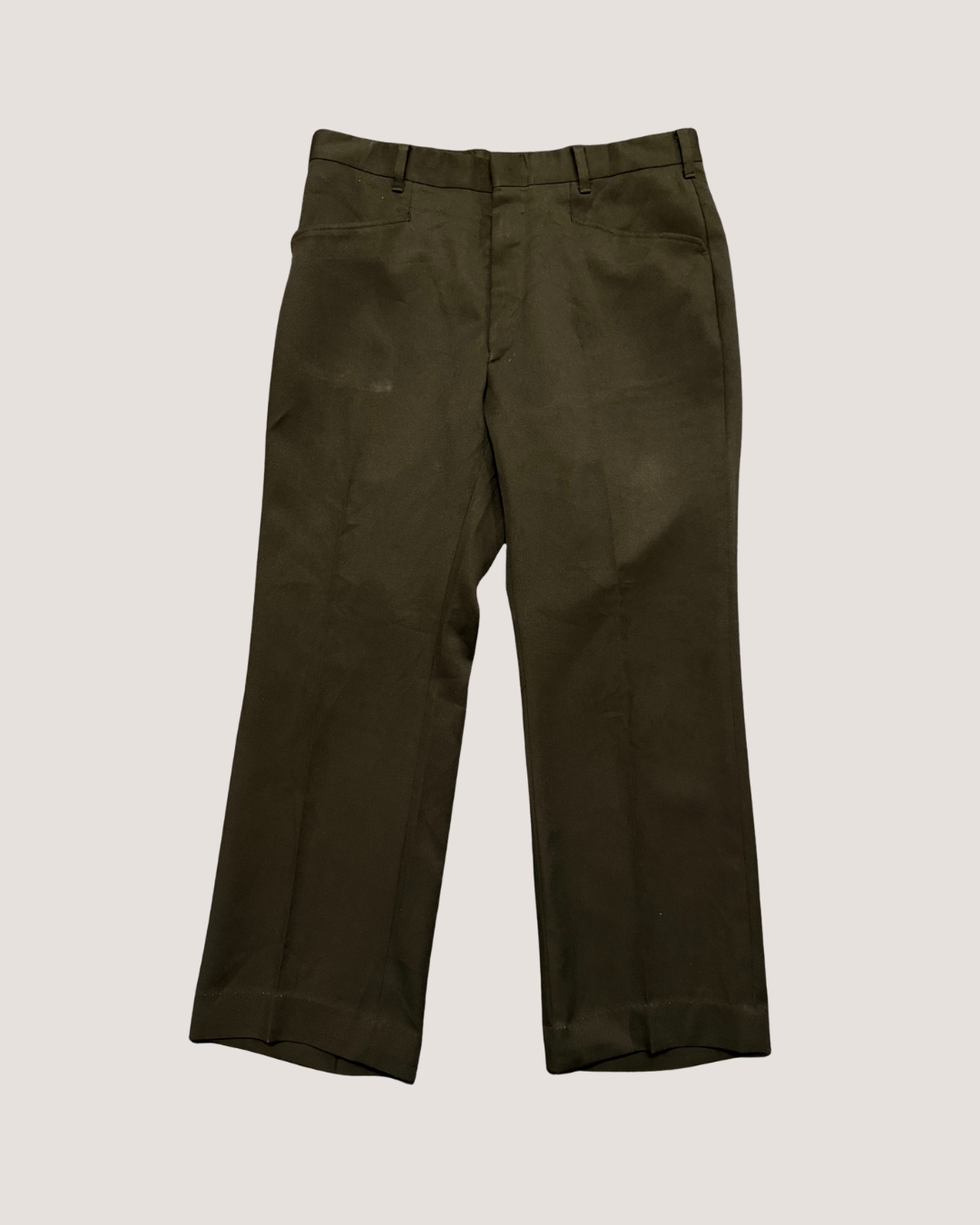 Vintage 1970s Black Poly Pants