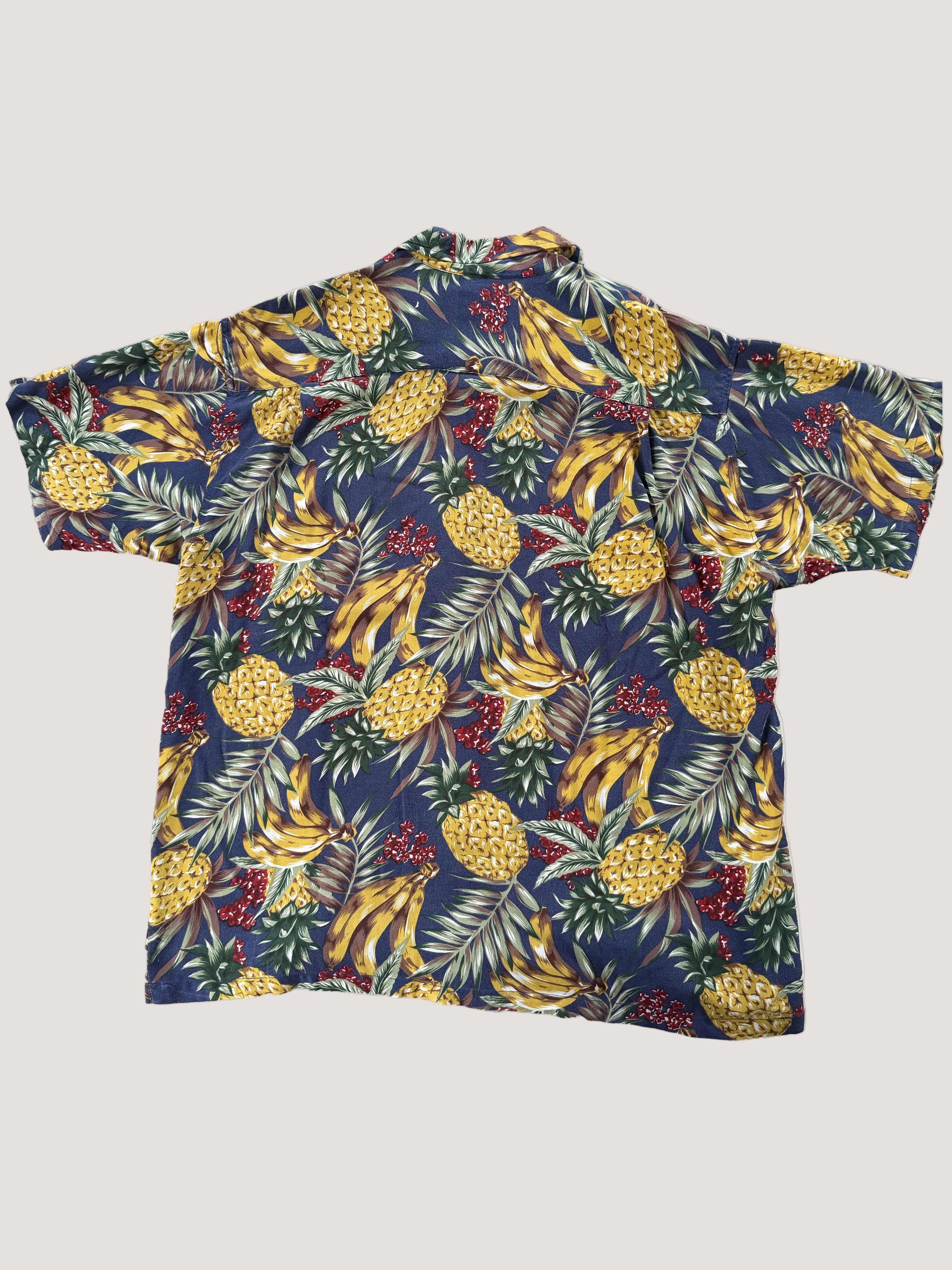 Vintage Hawaiian Shirt "Honolulu Sunset" — King John's, 100% Rayon