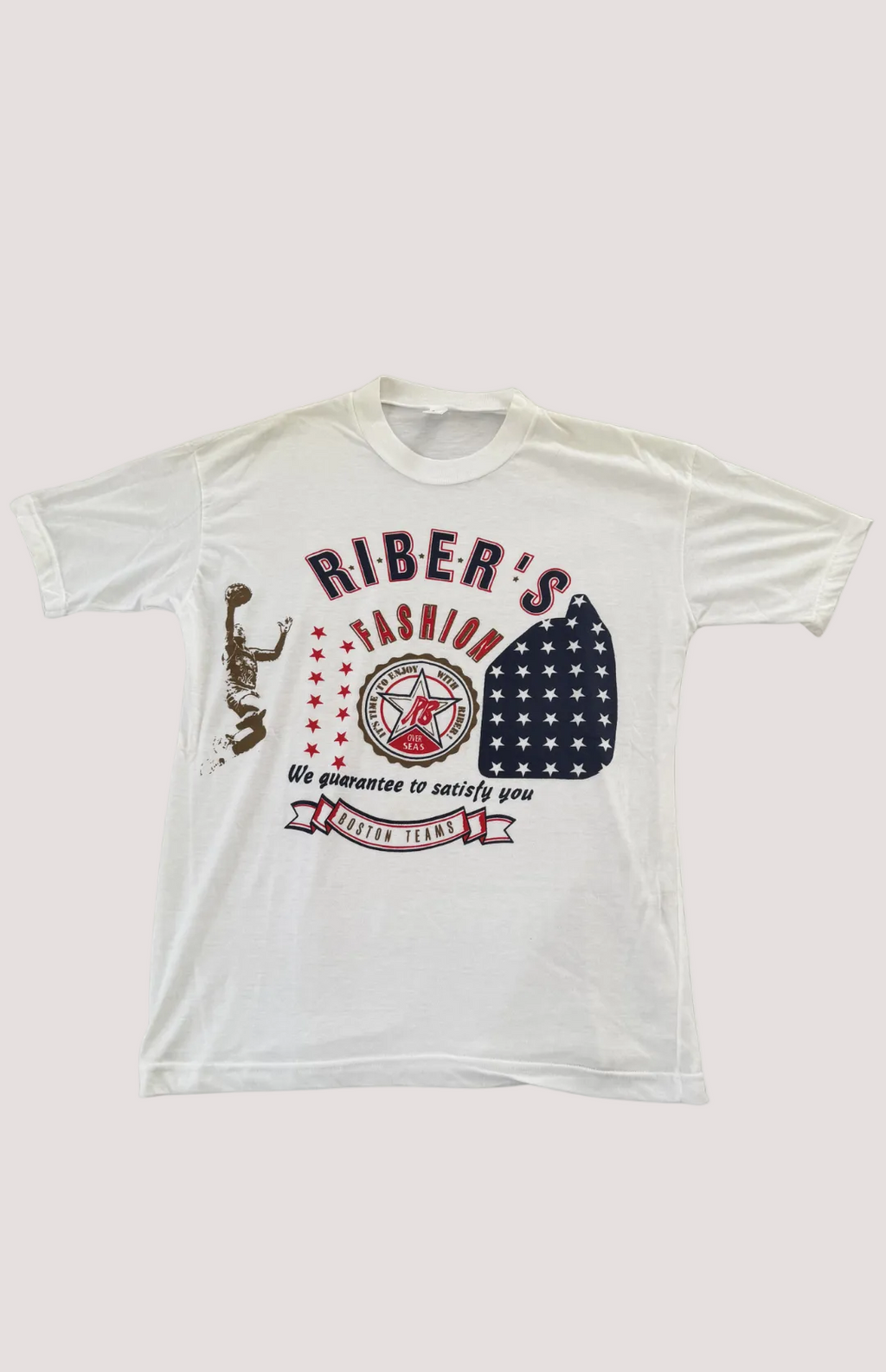 Vintage "Riber's Fashion" Boston Teams Bootleg Tee