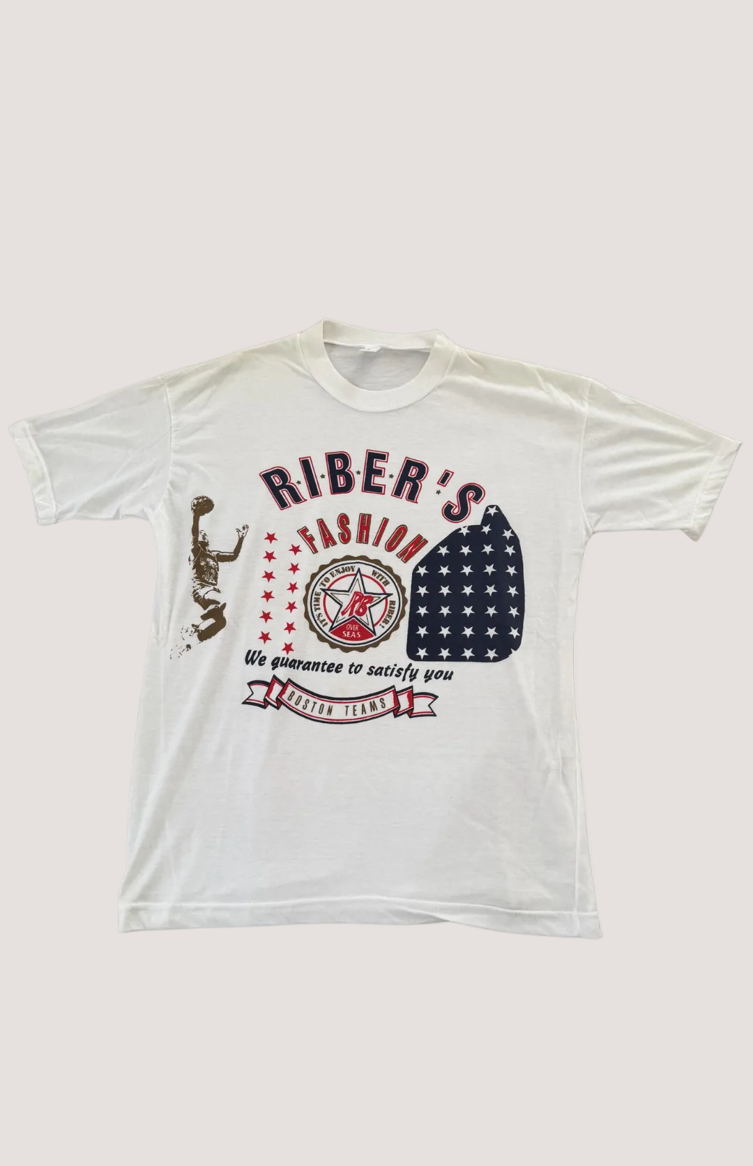 Vintage "Riber's Fashion" Boston Teams Bootleg Tee