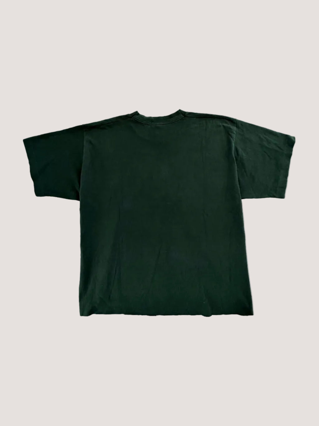 Black t-shirt on a light gray background