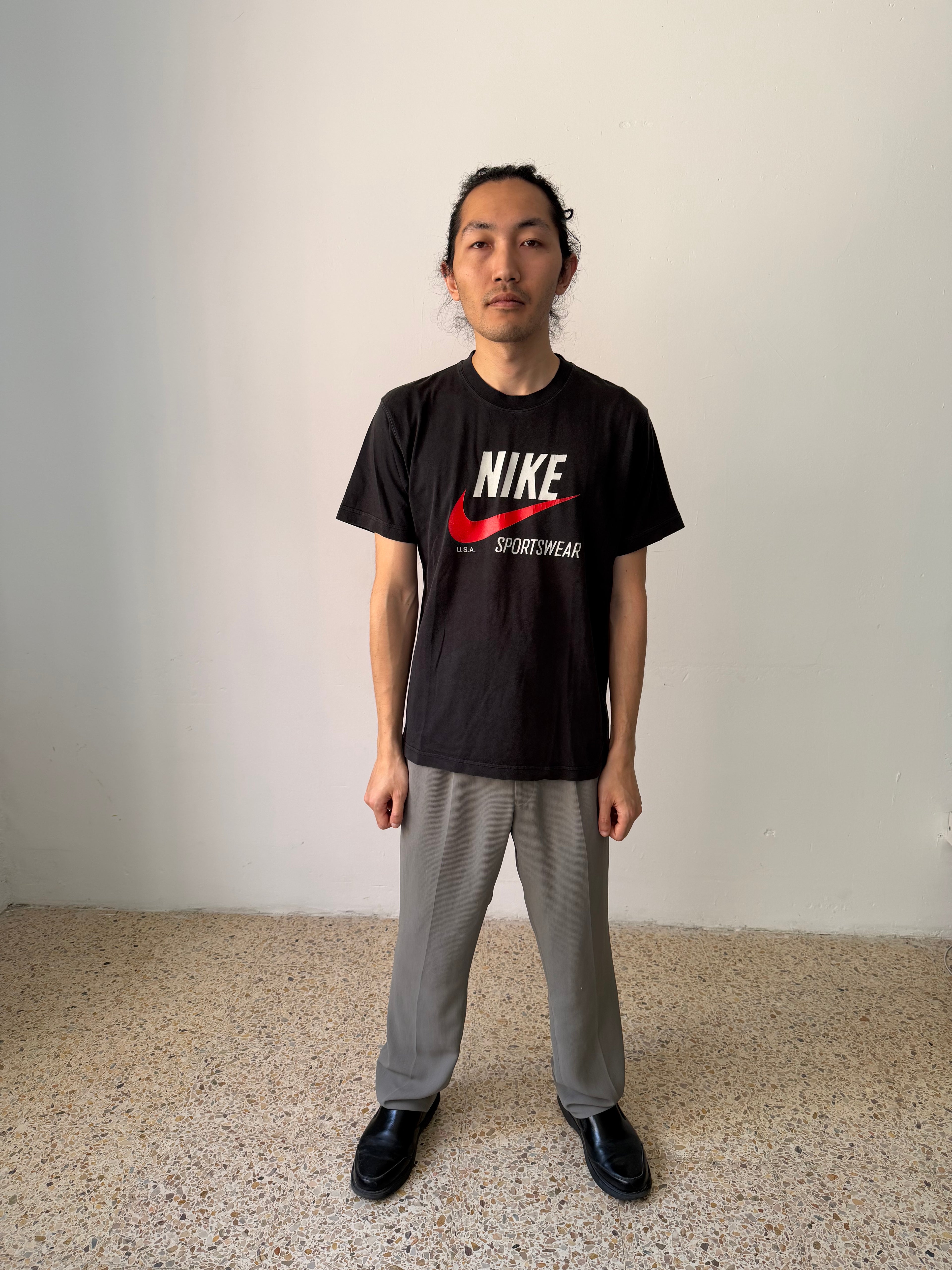 Vintage-Style Nike Sportswear Tee — Black