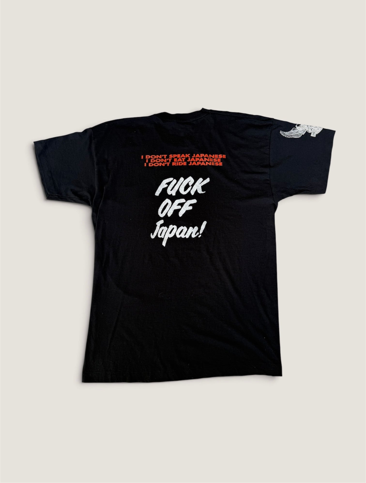 Vintage 1992 Harley-Davidson “Fuck Off Japan” Screen Stars Tee XL