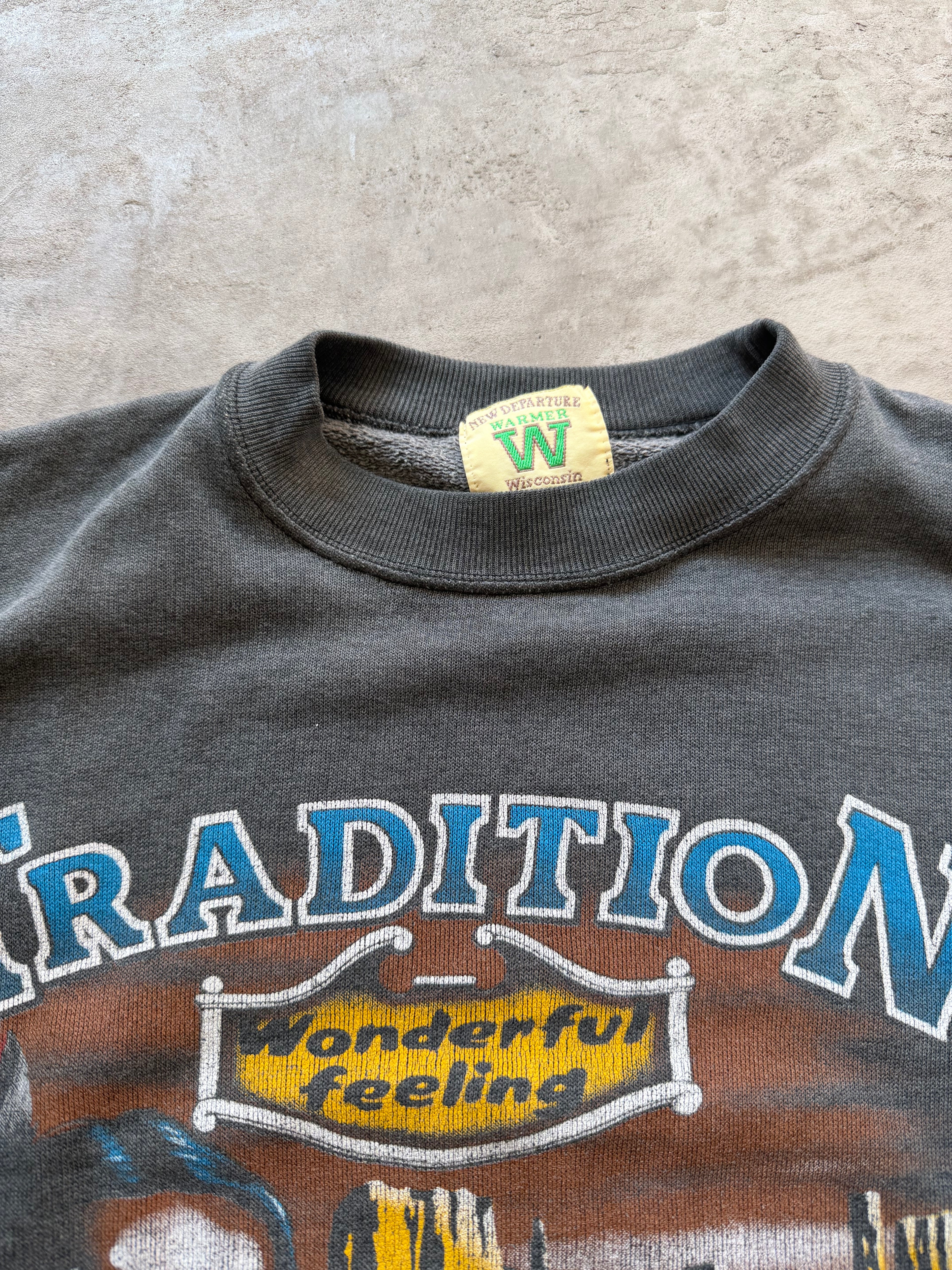Vintage 90s “Tradition Golden Dream” Motorcycle Native American Graphic Sweatshirt