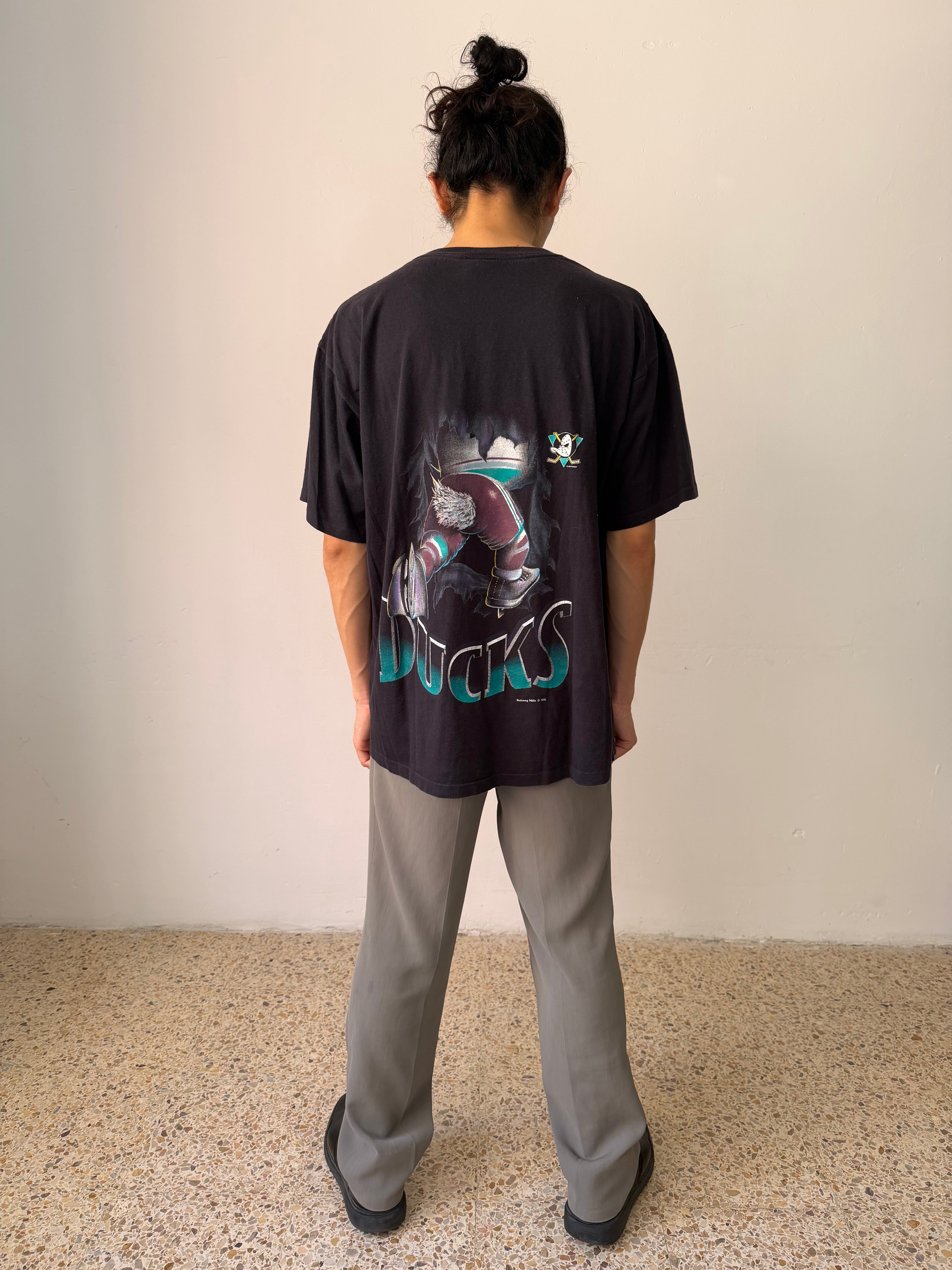 Vintage Anaheim Mighty Ducks "Mighty" Nutmeg Tee