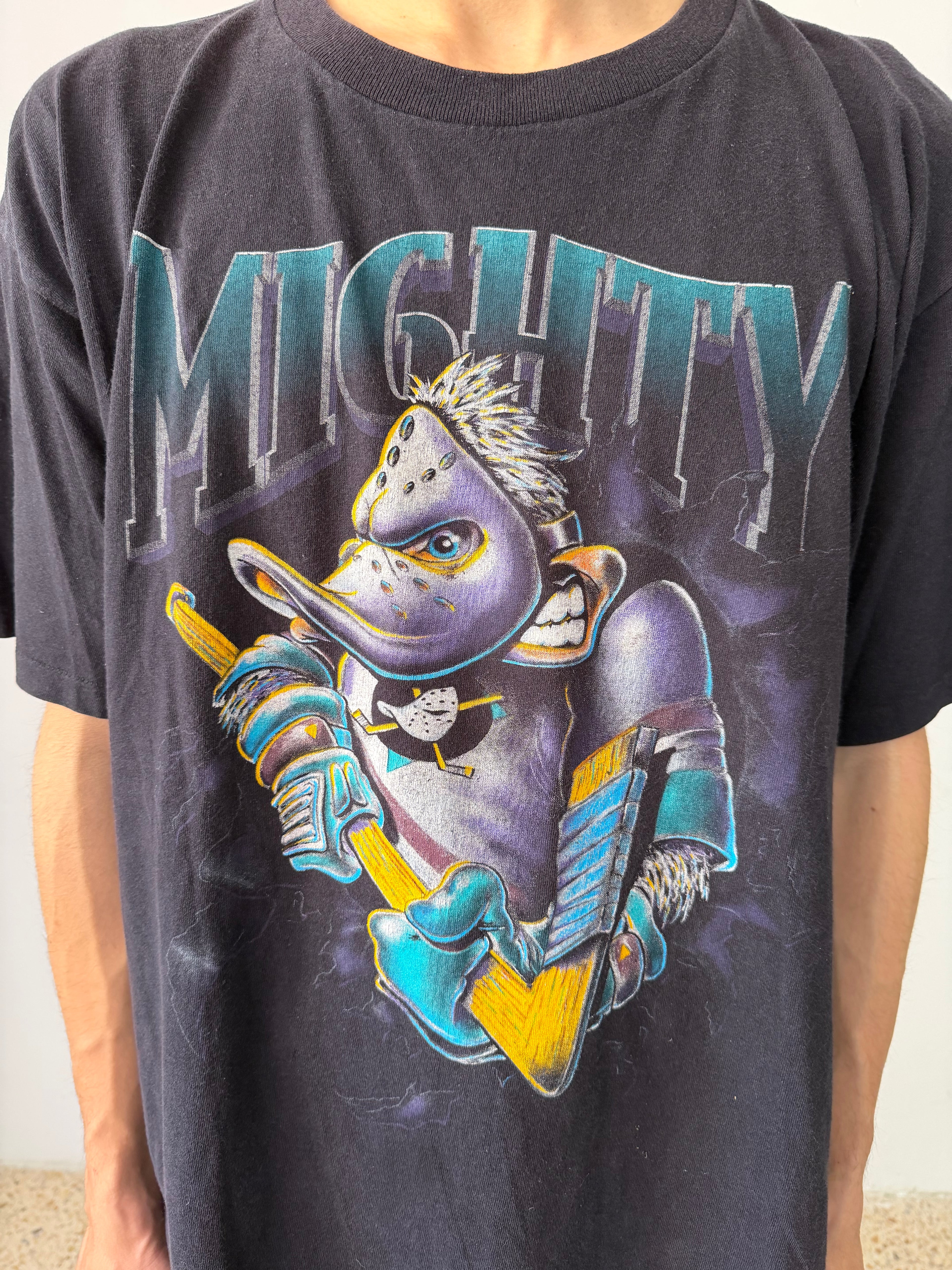 Vintage Anaheim Mighty Ducks "Mighty" Nutmeg Tee