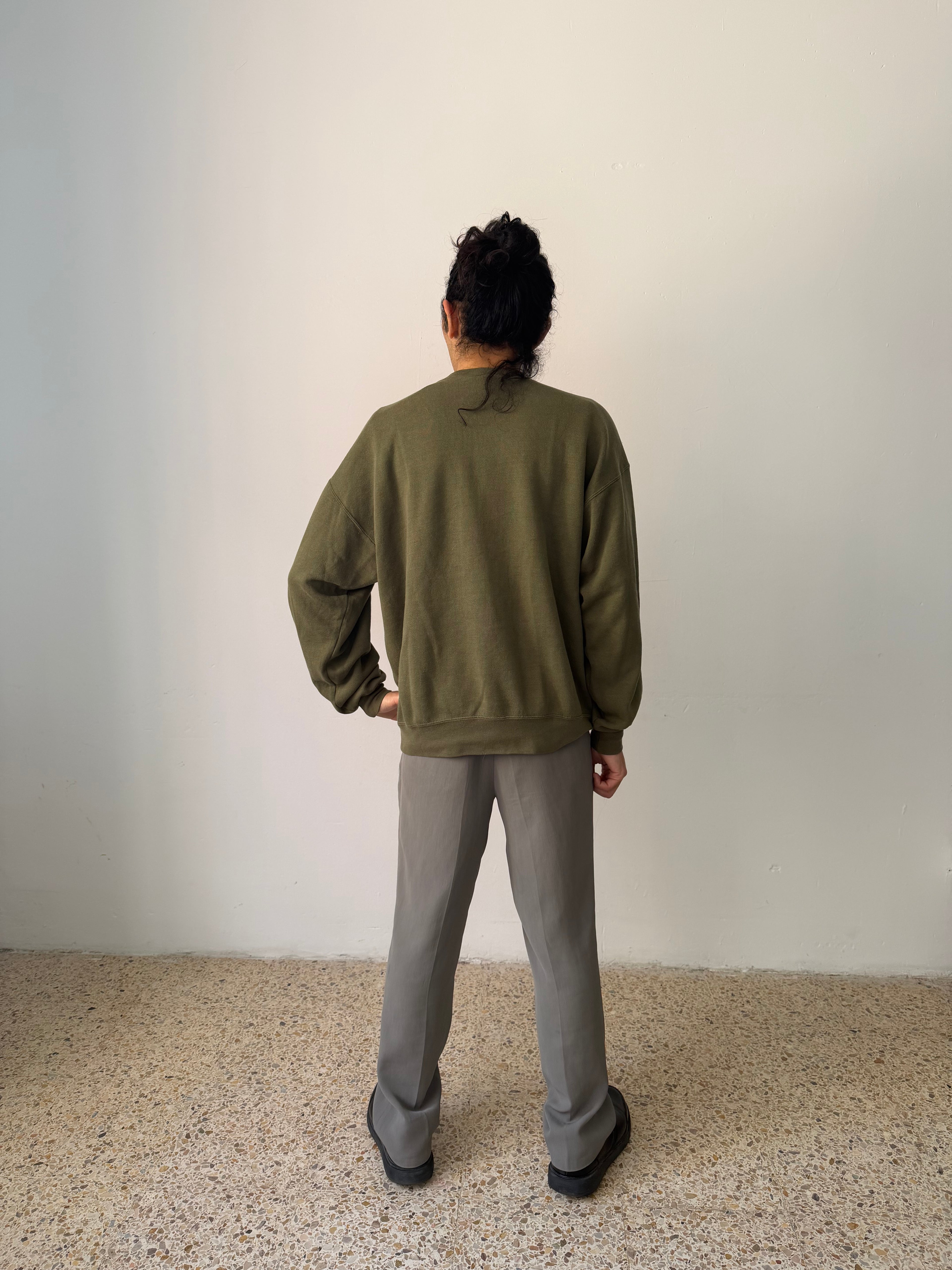 Vintage USMC Crewneck Sweatshirt — Olive Drab