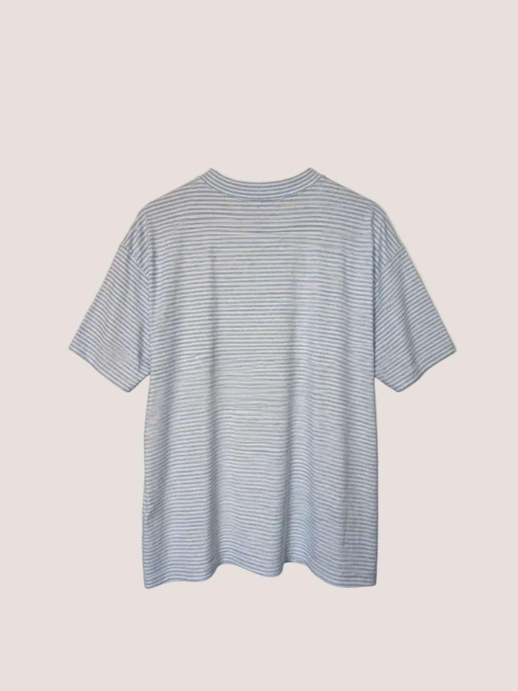 Striped t-shirt on a beige background