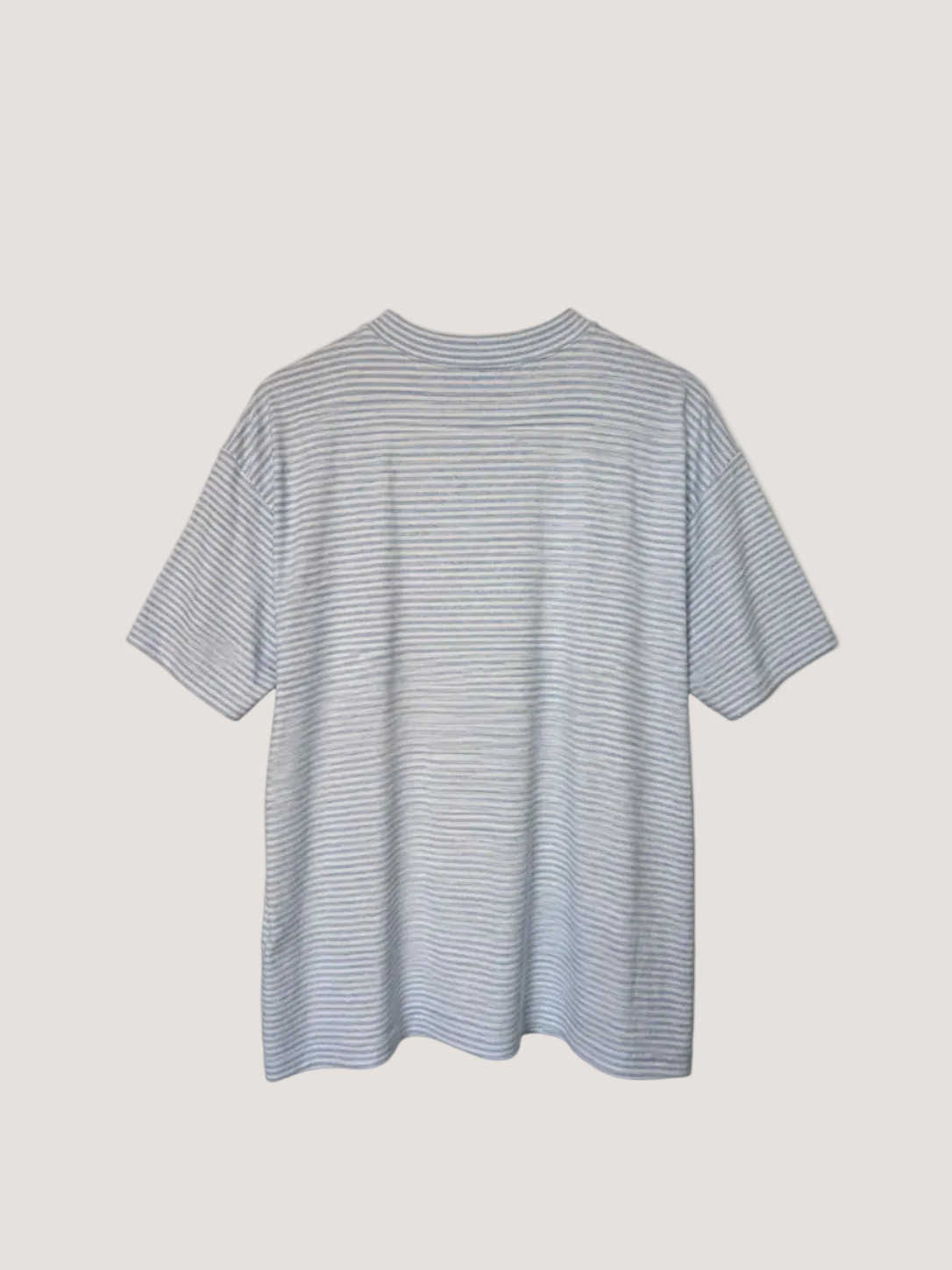 Striped t-shirt on a beige background