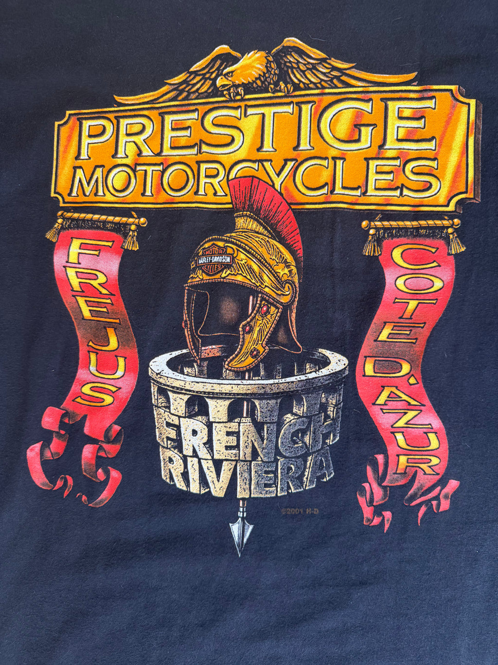 Vintage Harley-Davidson prestige motorcycles french riviera tee 2001