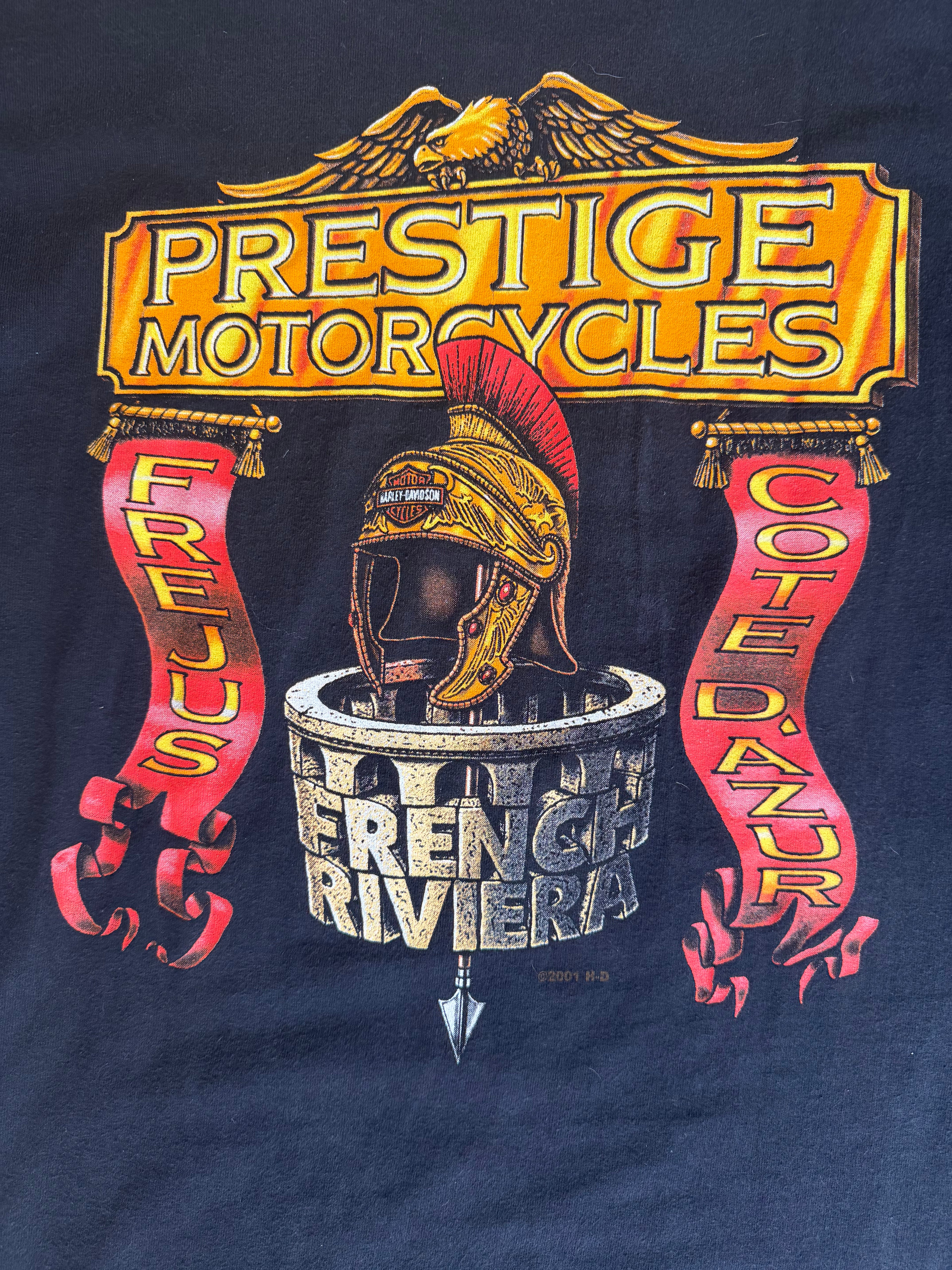 Vintage Harley-Davidson prestige motorcycles french riviera tee 2001