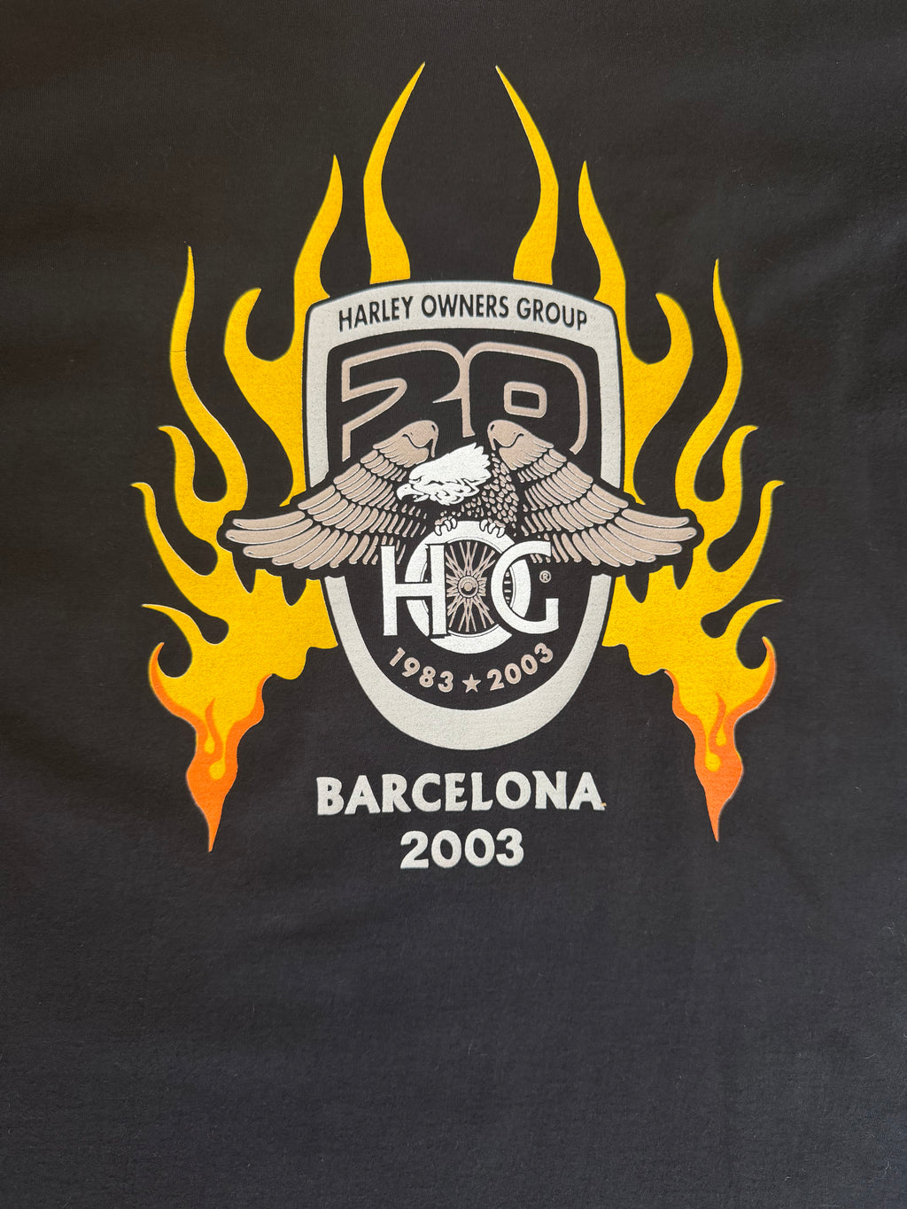 Vintage HOG Barcelona tee — 20th anniversary, 1983-2003