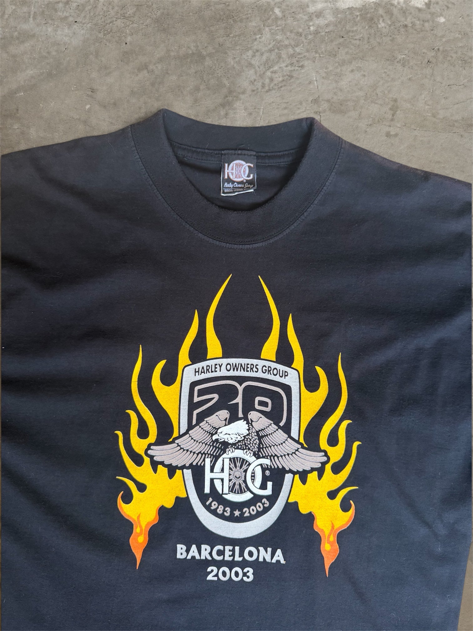 Vintage HOG Barcelona tee — 20th anniversary, 1983-2003