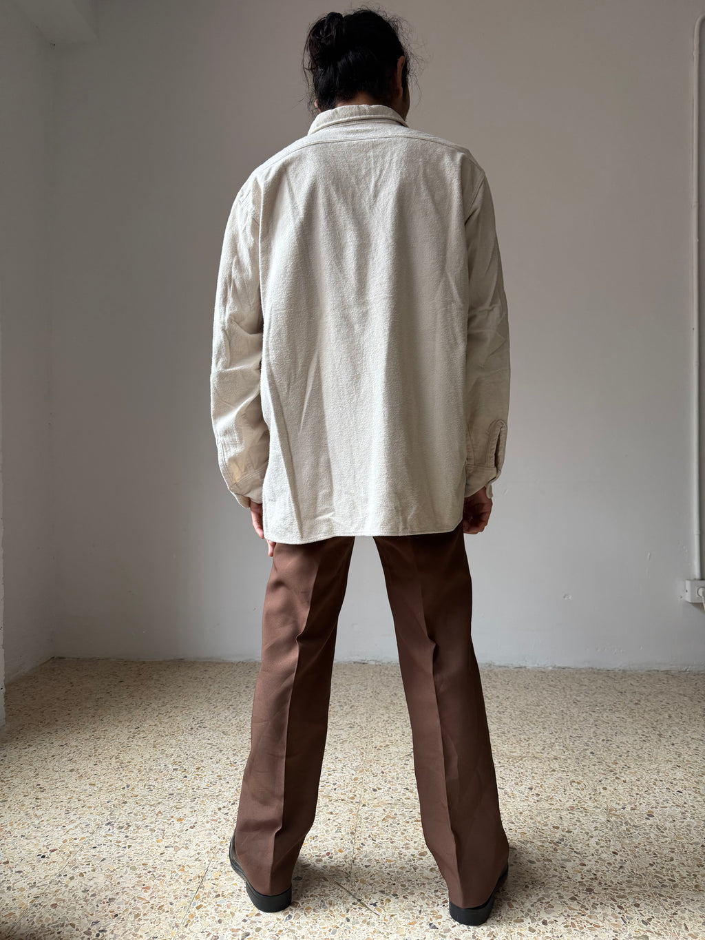 Woolrich White Flannel Shirt