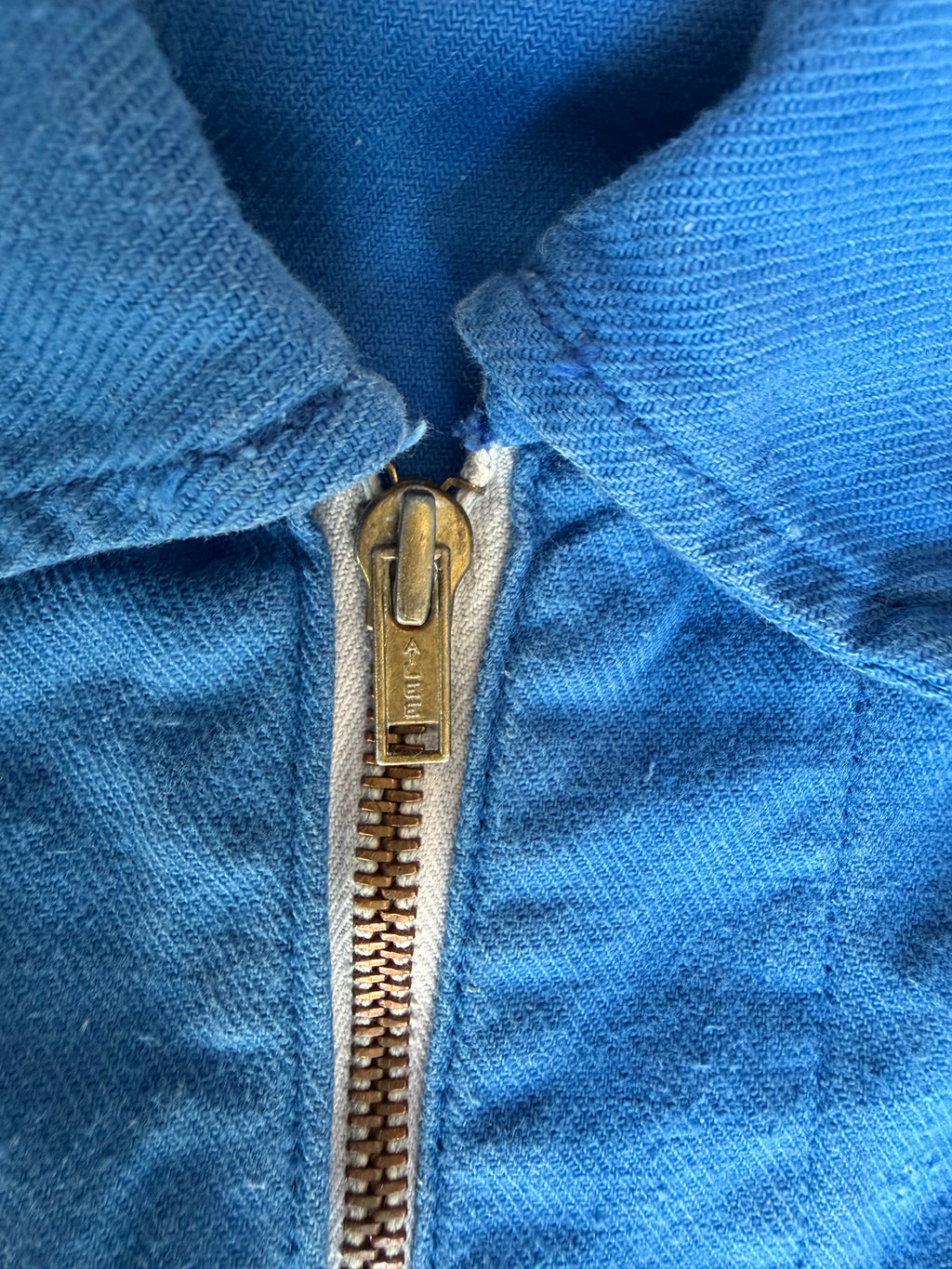 1960s French Bleu de Travail Cyclist Jacket