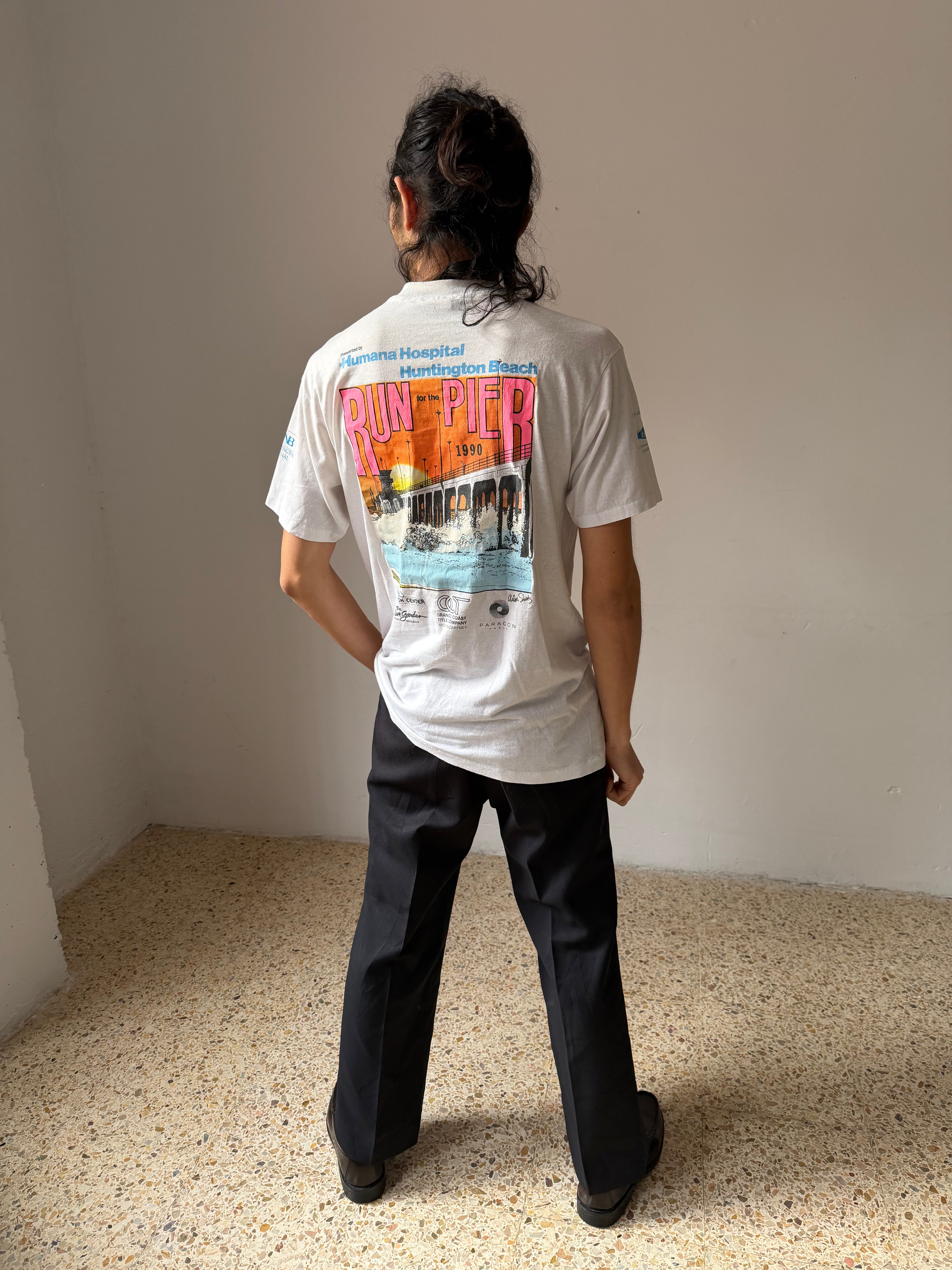 Run For The Pier 1990 Vintage T-shirt