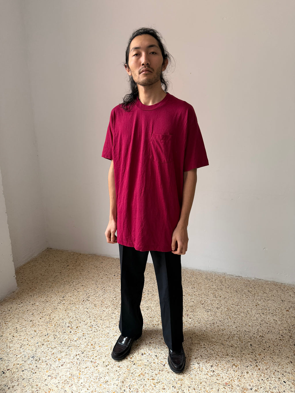 Burgundy vintage T-shirt