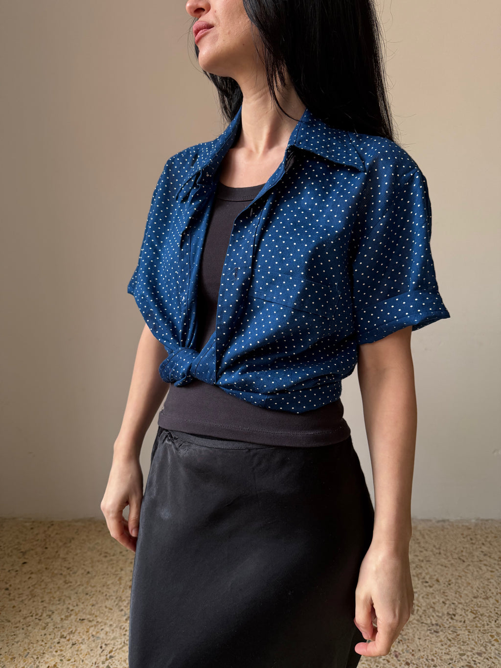 Blue Dot Short Sleeve Shirt