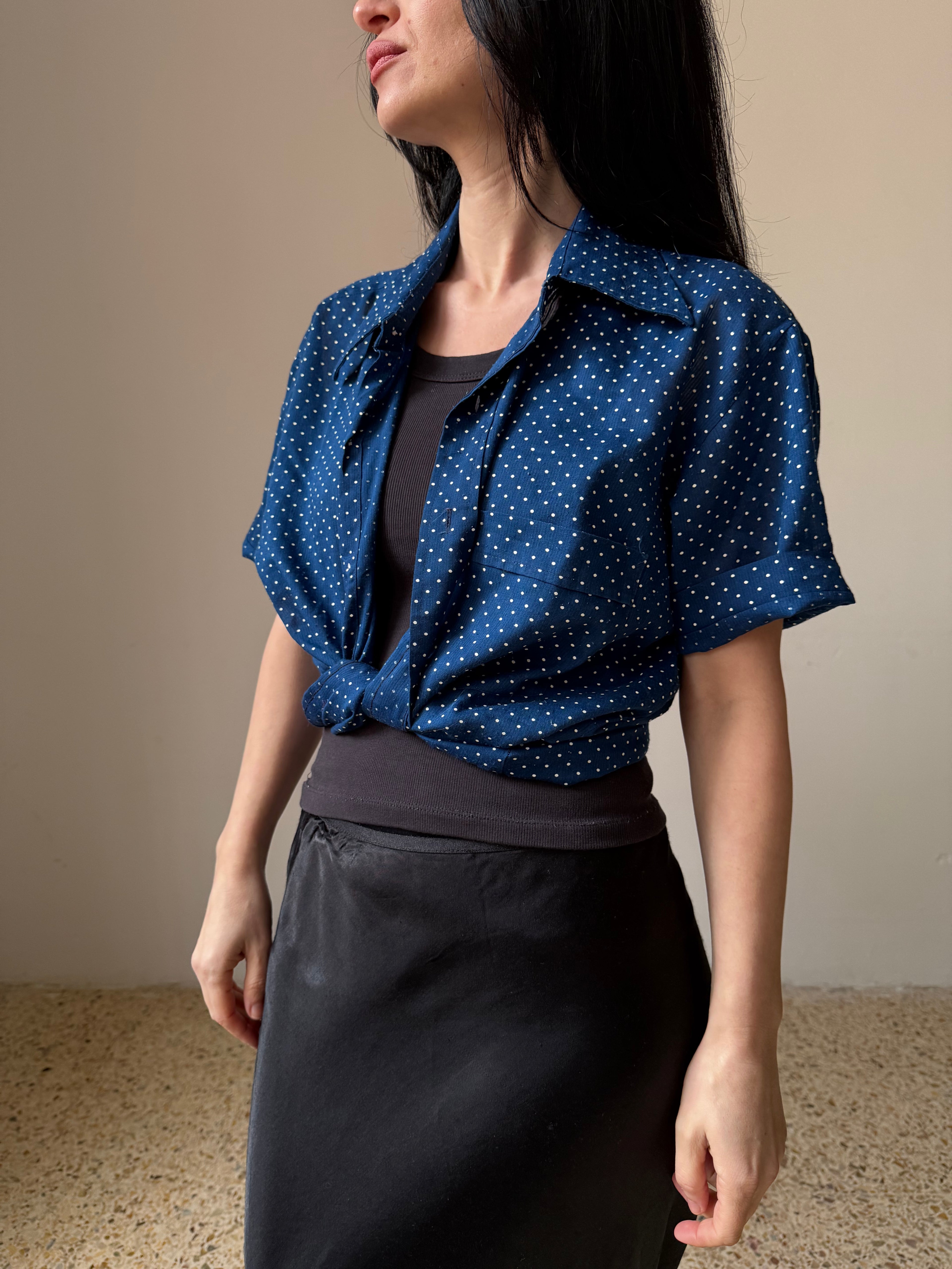 Blue Dot Short Sleeve Shirt