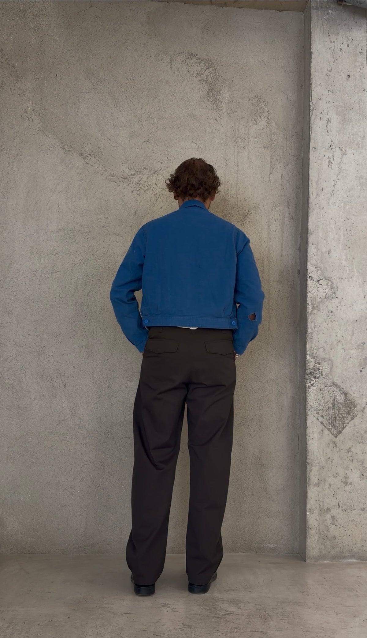 1960s French Bleu de Travail Cyclist Jacket