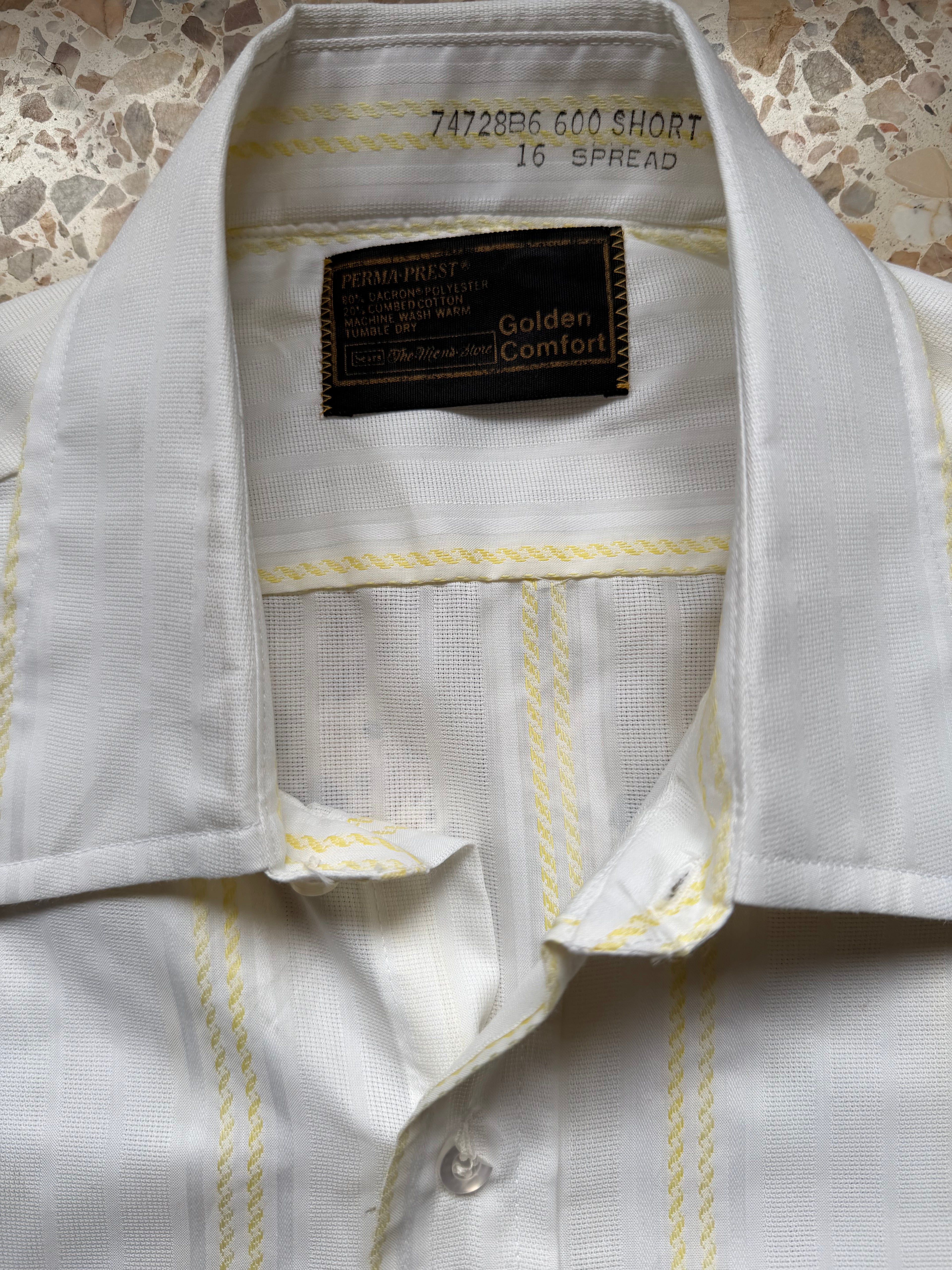 Textured Off-white Stripe Shirt