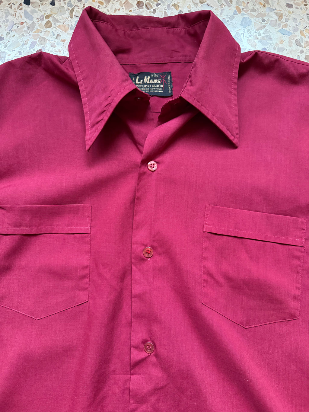 Le Mans Red Short Sleeve Shirt