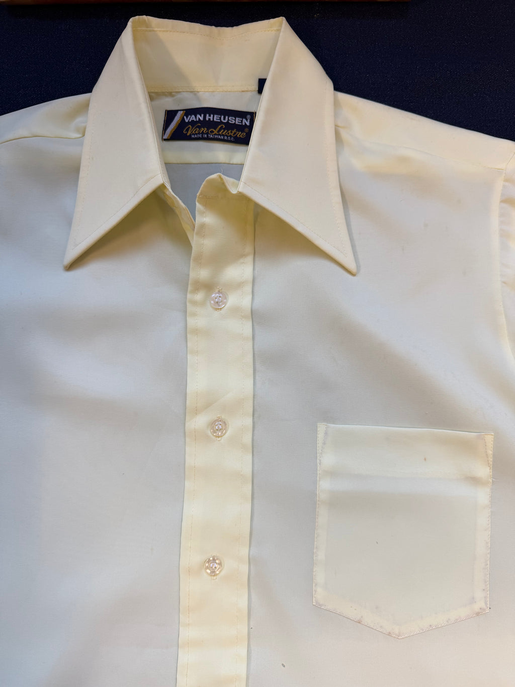 Van Heusen Yellow Short Sleeve Shirt