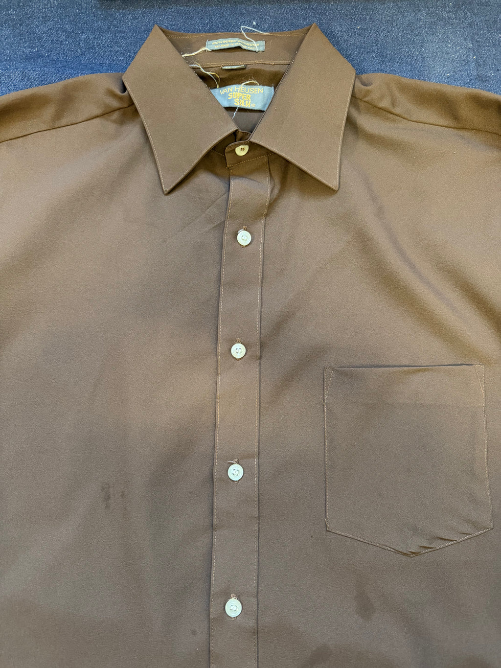 Van Heusen Super Silk Brown Shirt