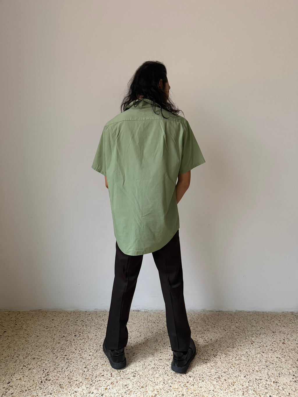 Green Short-sleeved Shirt