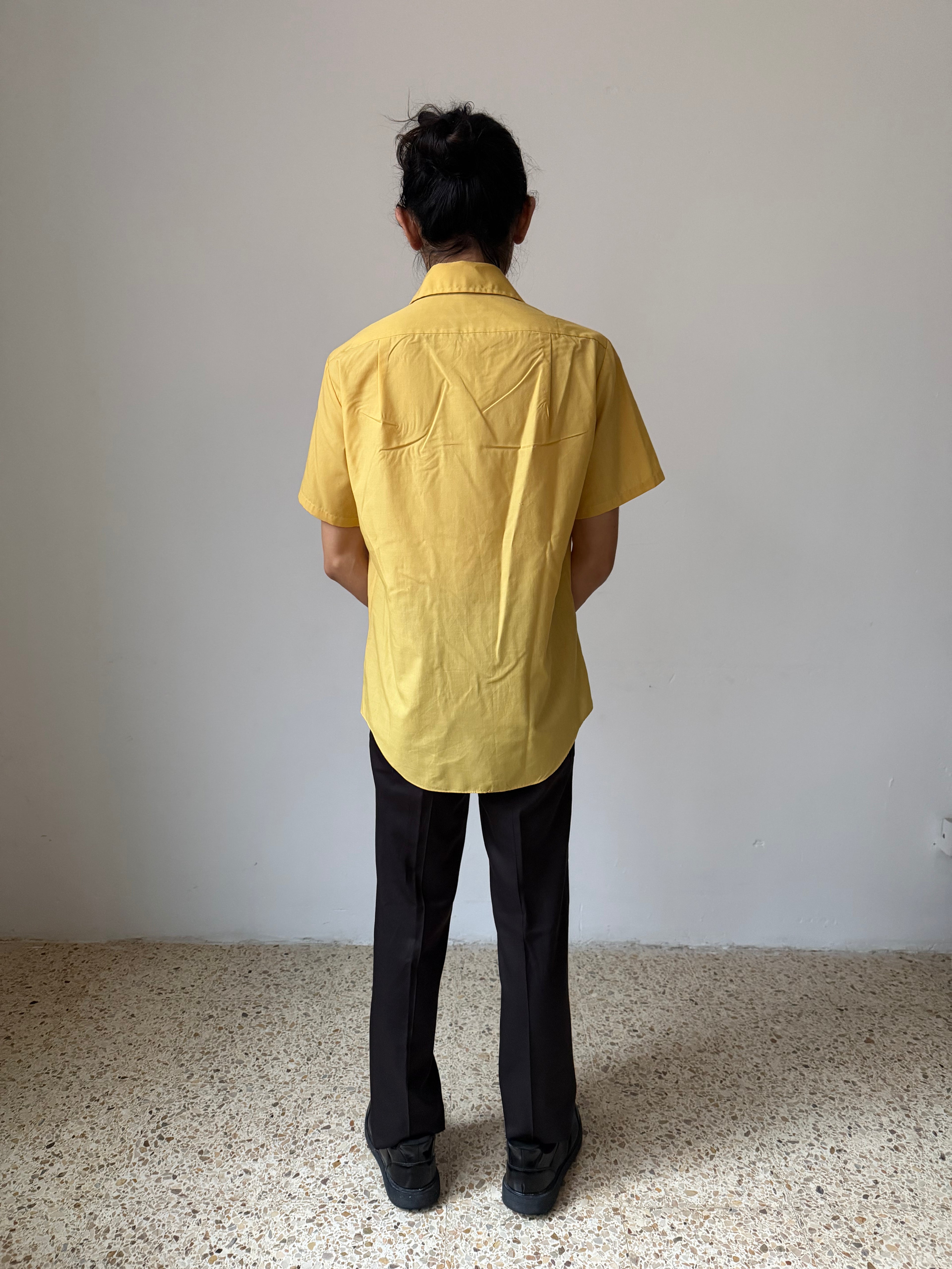 Wells Royal Prest Yellow Shirt