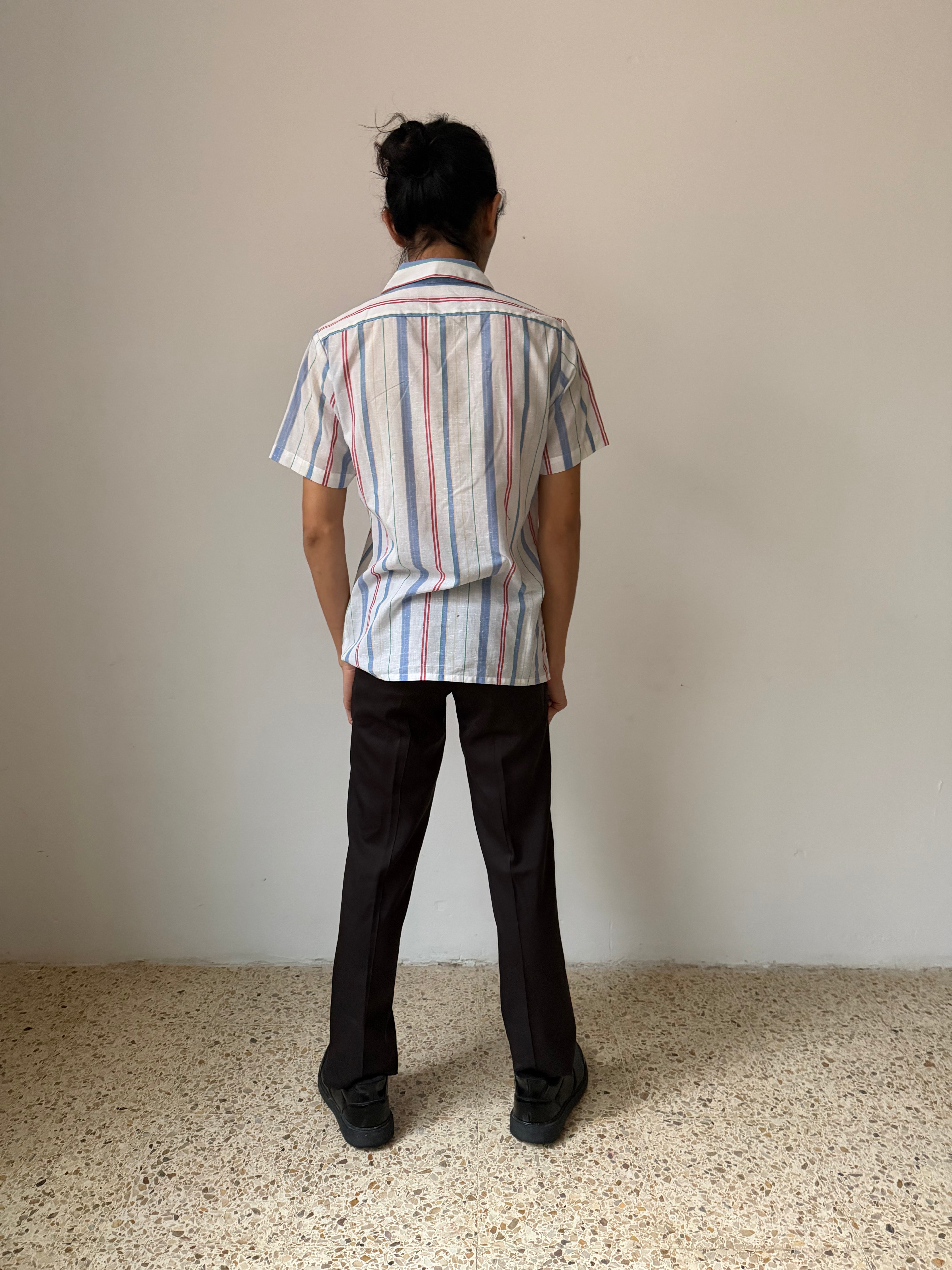 Tommy Bahama “Par Four” Multicolor Striped Short-Sleeve Shirt