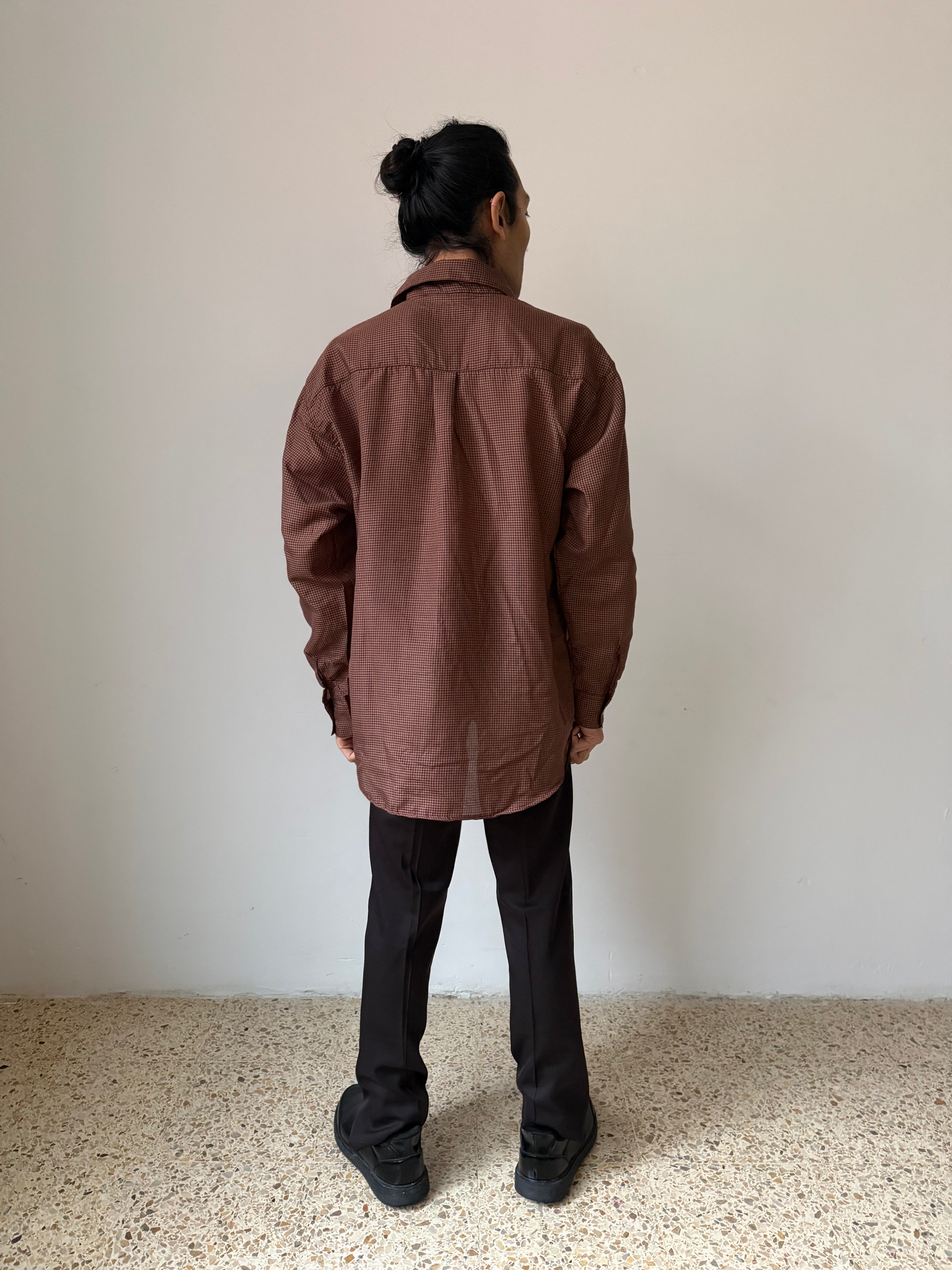 Brown Checkered Shirt