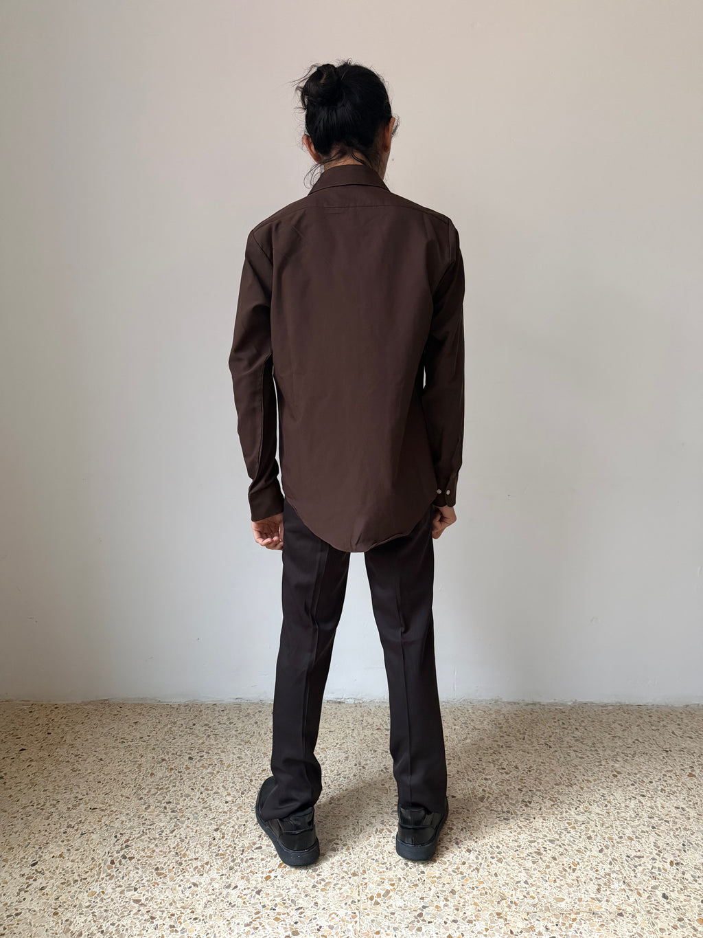 Van Heusen Super Silk Brown Shirt