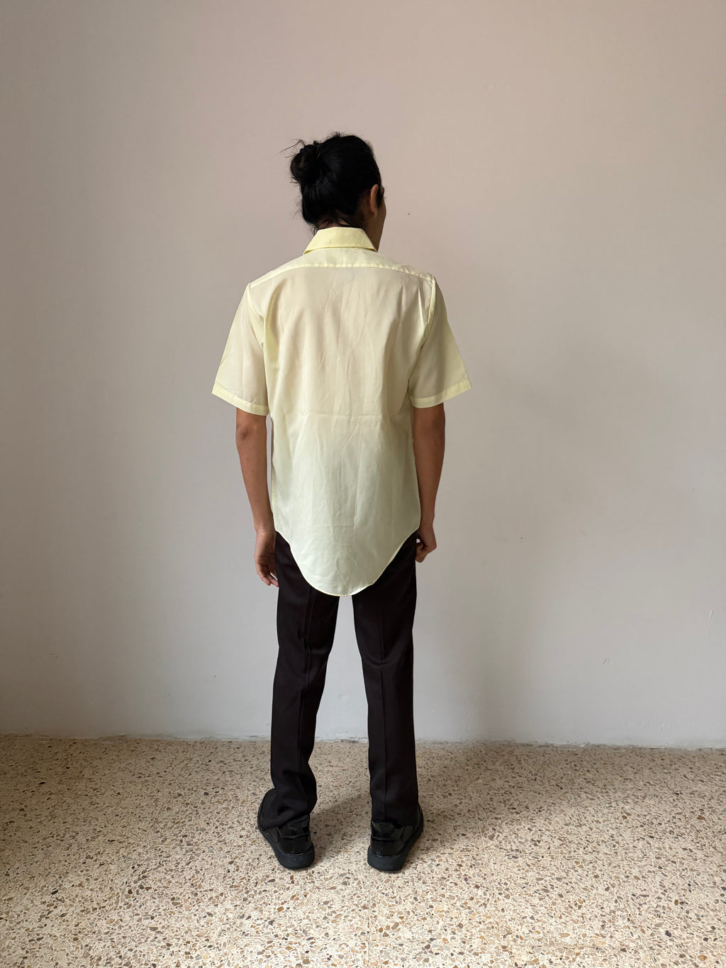 Van Heusen Yellow Short Sleeve Shirt