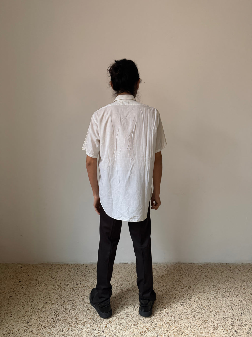 Kennedy's White short-sleeved Shirt