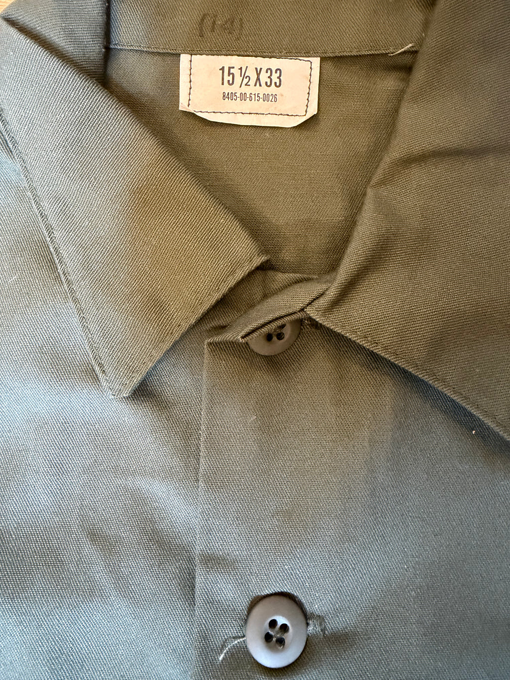 Olive Green Military Utility Shirt