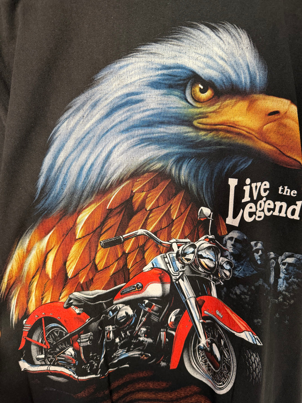 "Live the Legend" Eagle Harley Tee