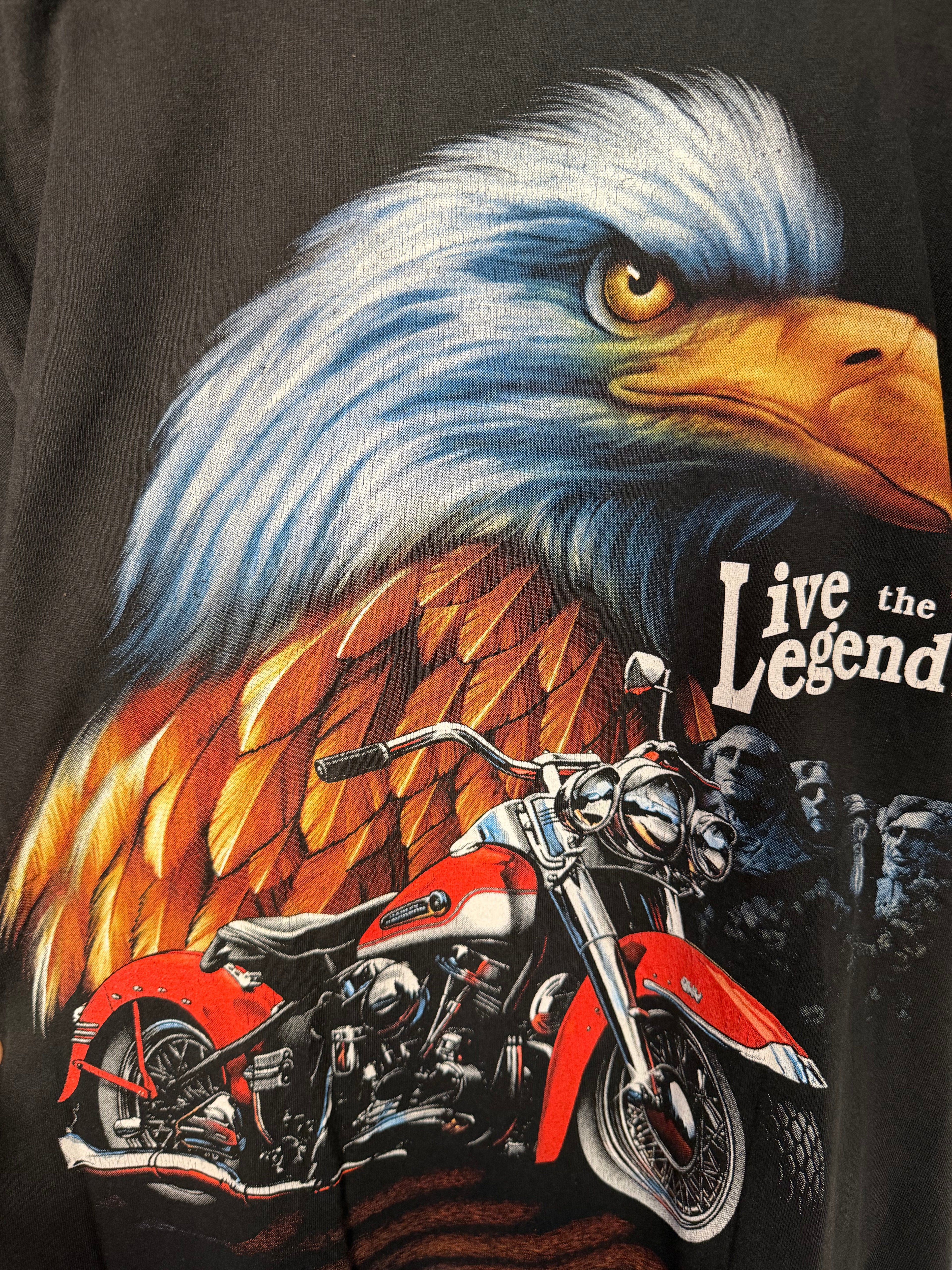 "Live the Legend" Eagle Harley Tee