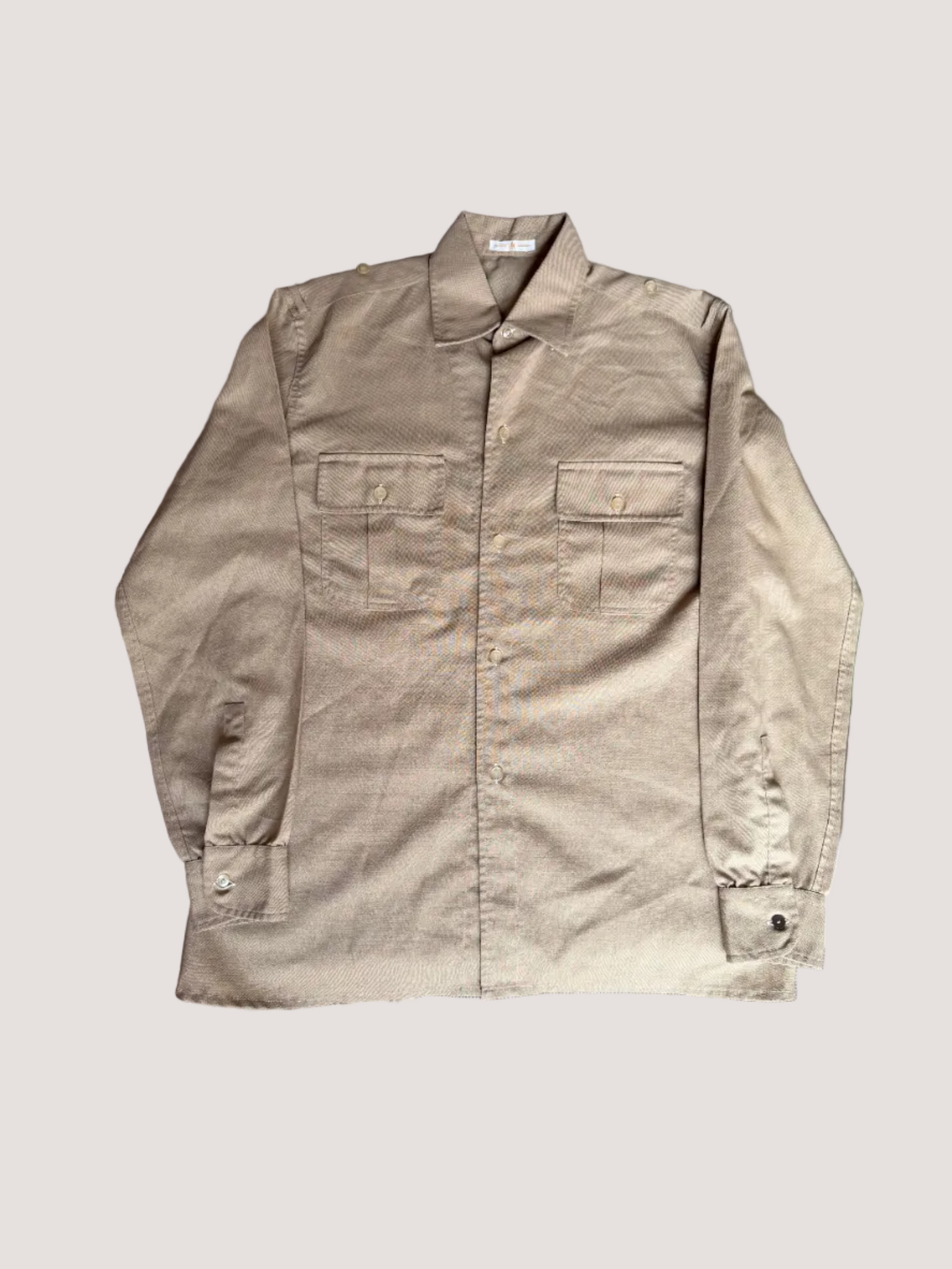 Vintage 1970s Portuguese Military Field Shirt